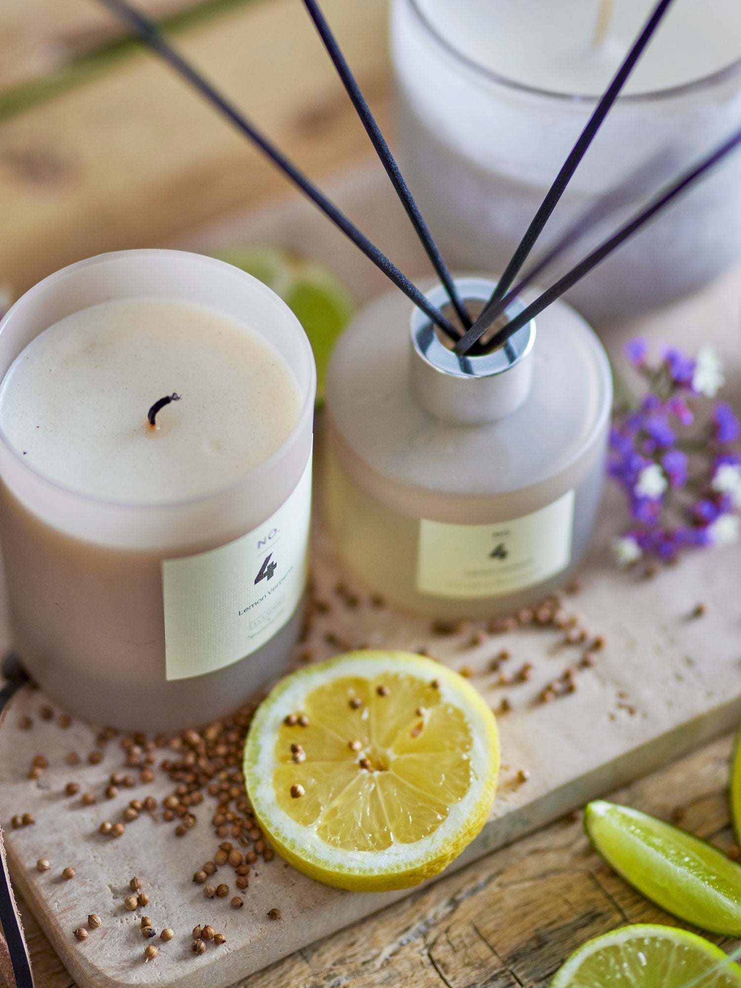 Illume X Bloomingville NO.4-Lemon Verbena Scent Diffuser, Nature, Liquid