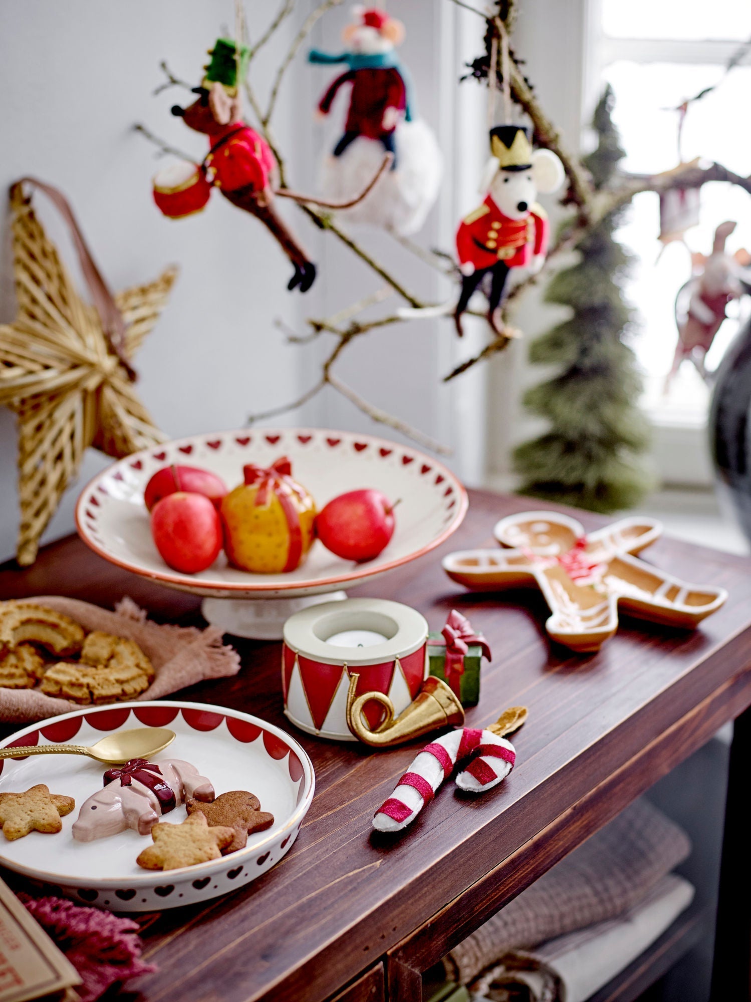 Bloomingville Jolly Plate, Red, Stoneware