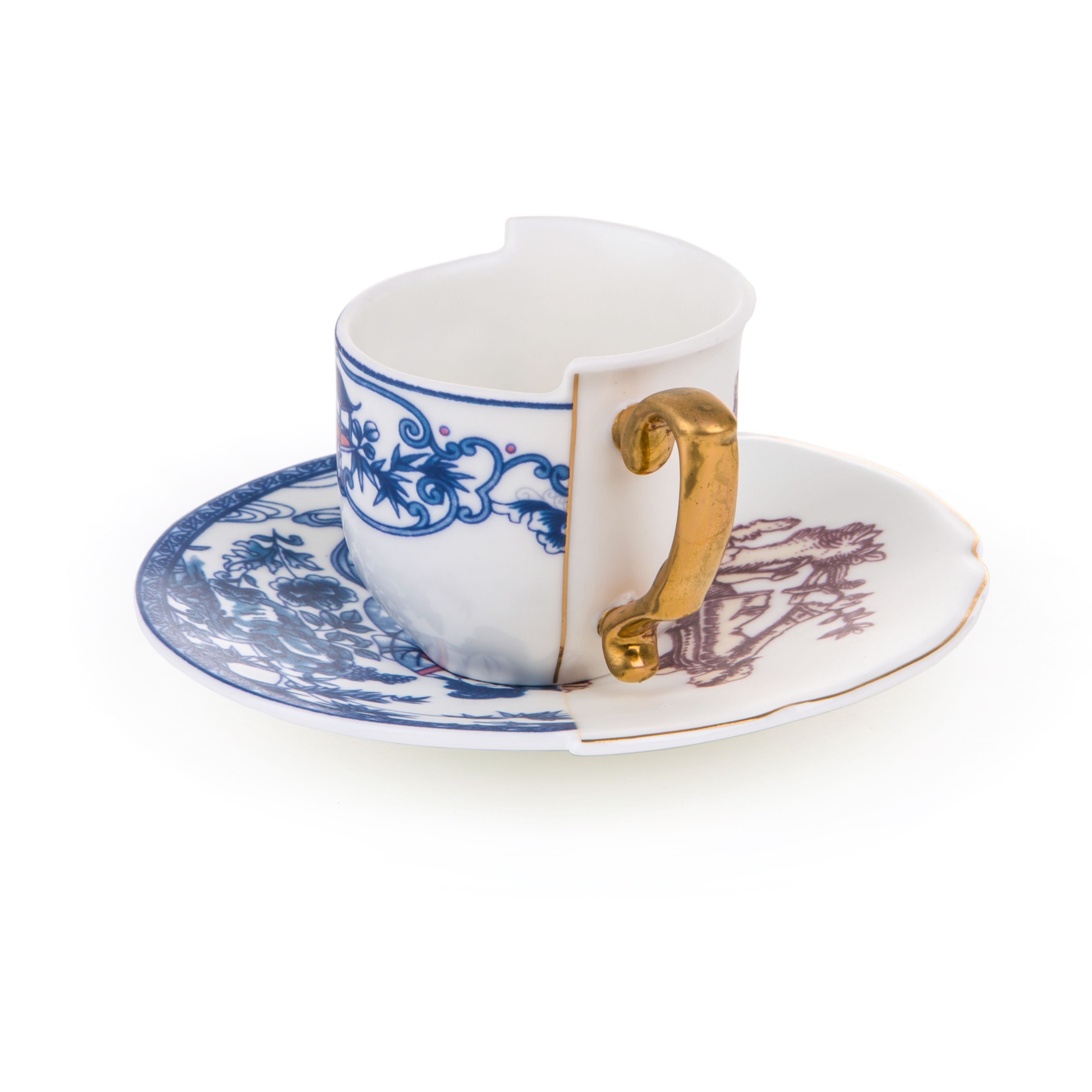 Seletti Hybrid Coffee Cup With Saucer, Eufemia