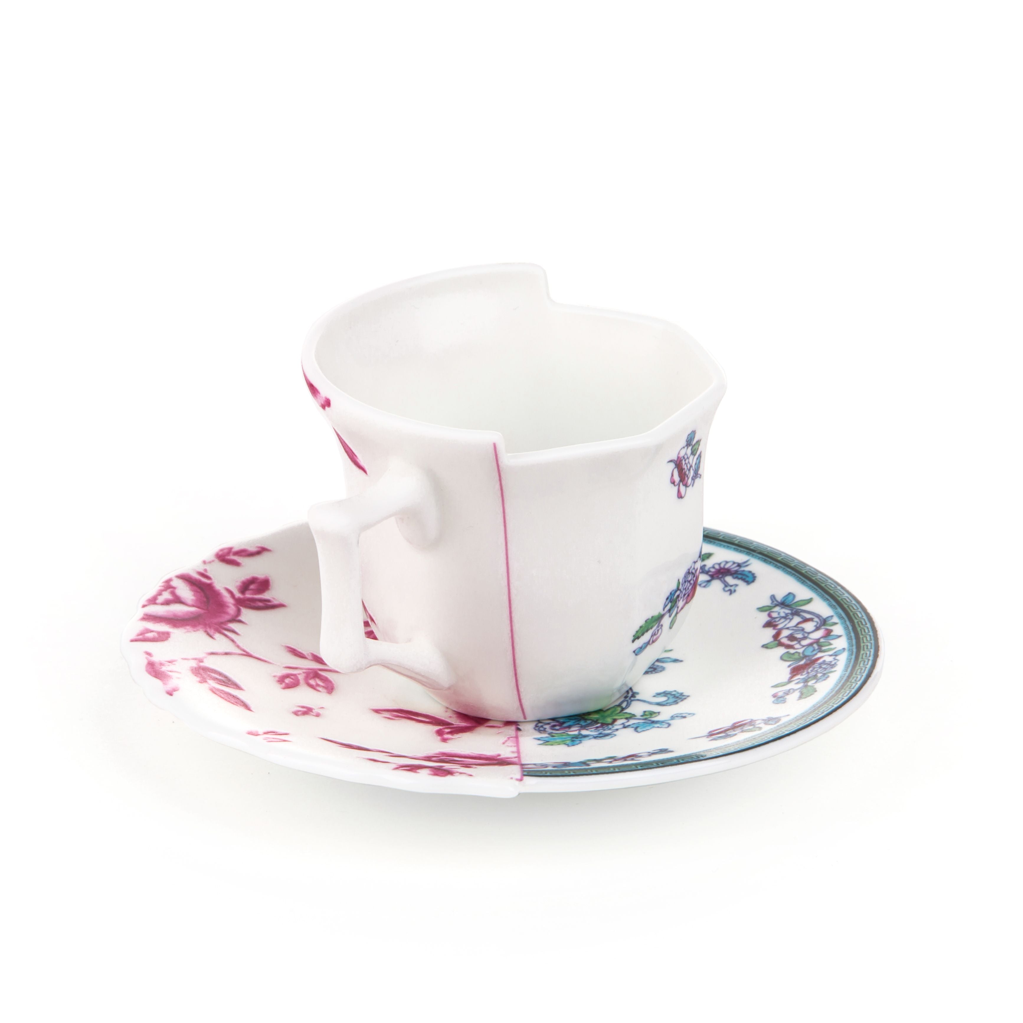 Seletti Hybrid Coffee Cup With Saucer, Leonia