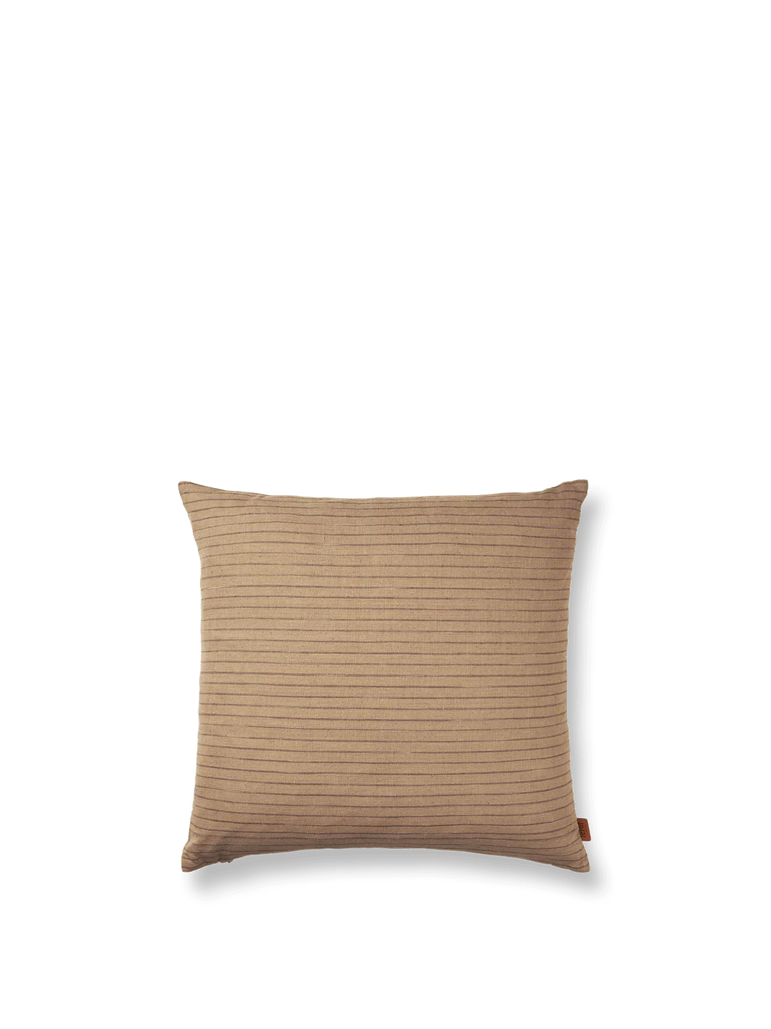 Ferm Living Brown Cotton polštář, linie