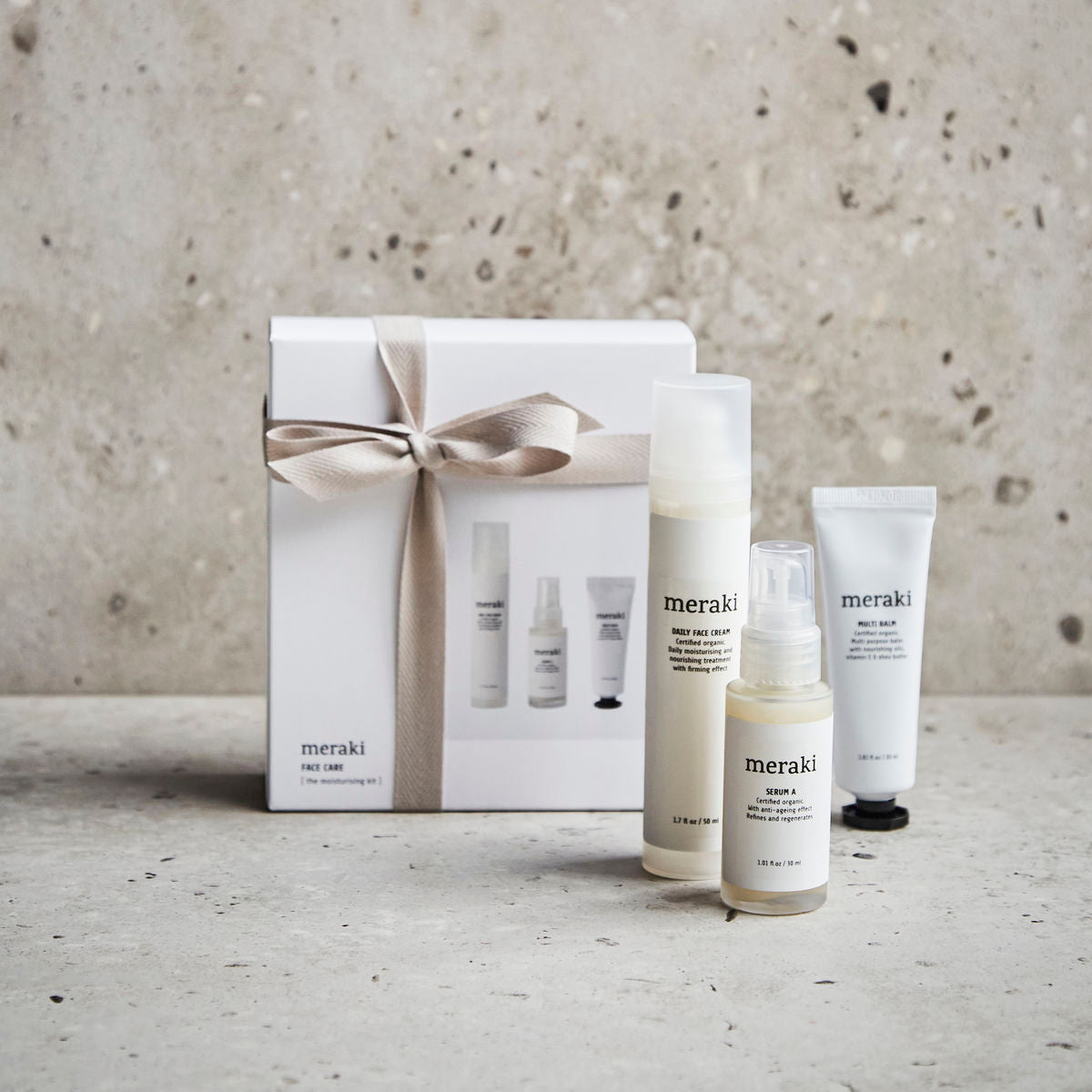 Meraki Gift box, The moisturising kit - Face care