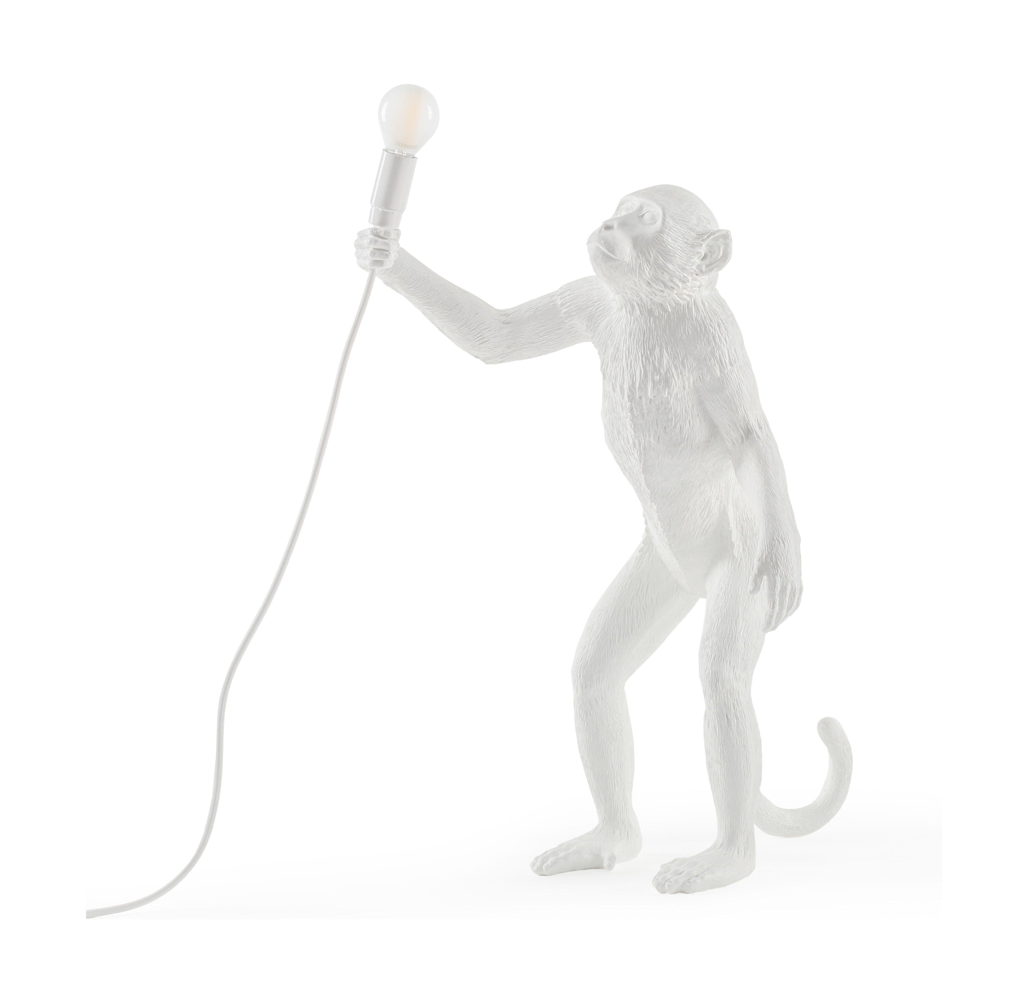 Seletti Monkey Indoor Lamp White, stojící
