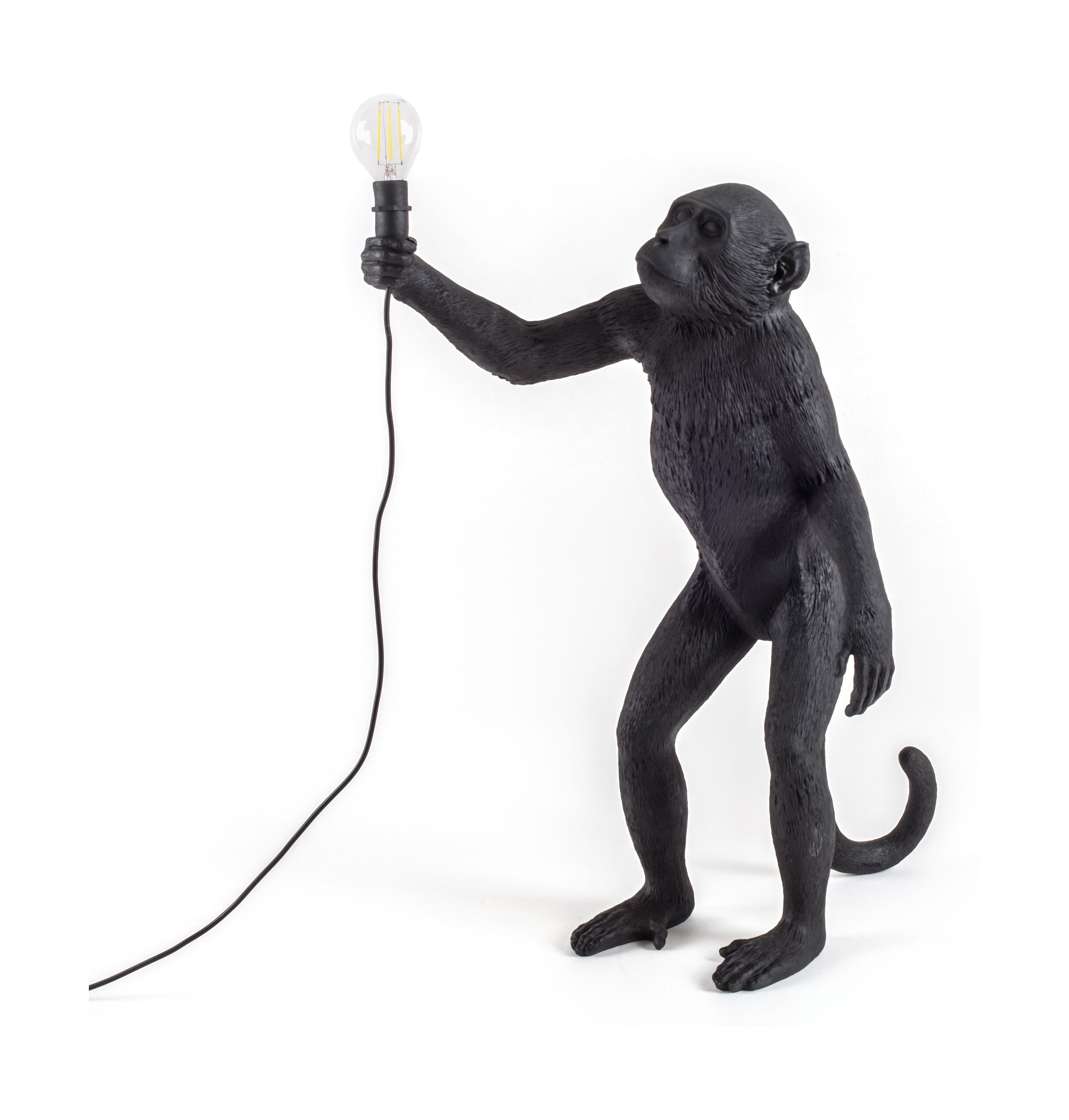 Seletti Monkey Outdoor Lamp černá, stojící