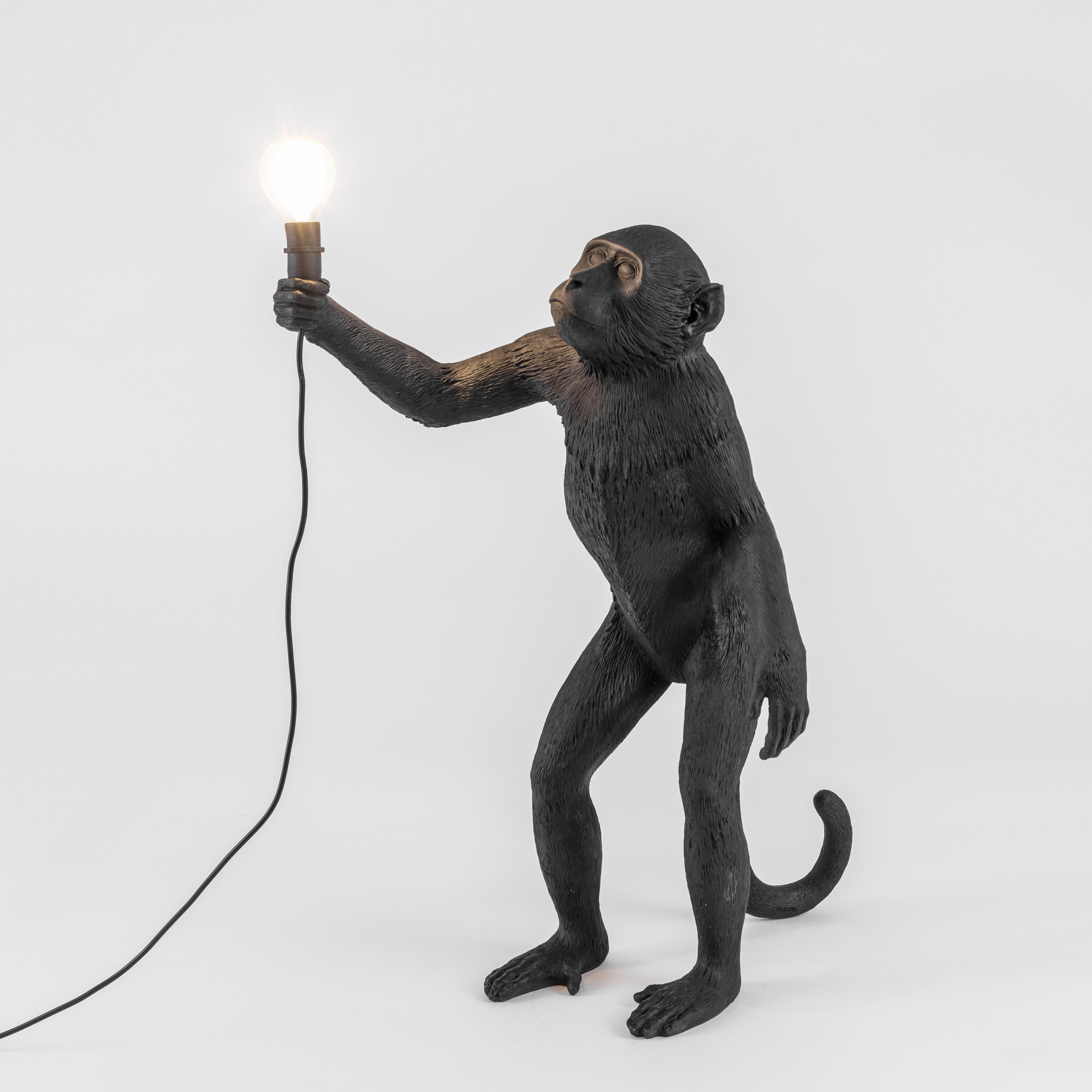 Seletti Monkey Outdoor Lamp černá, stojící