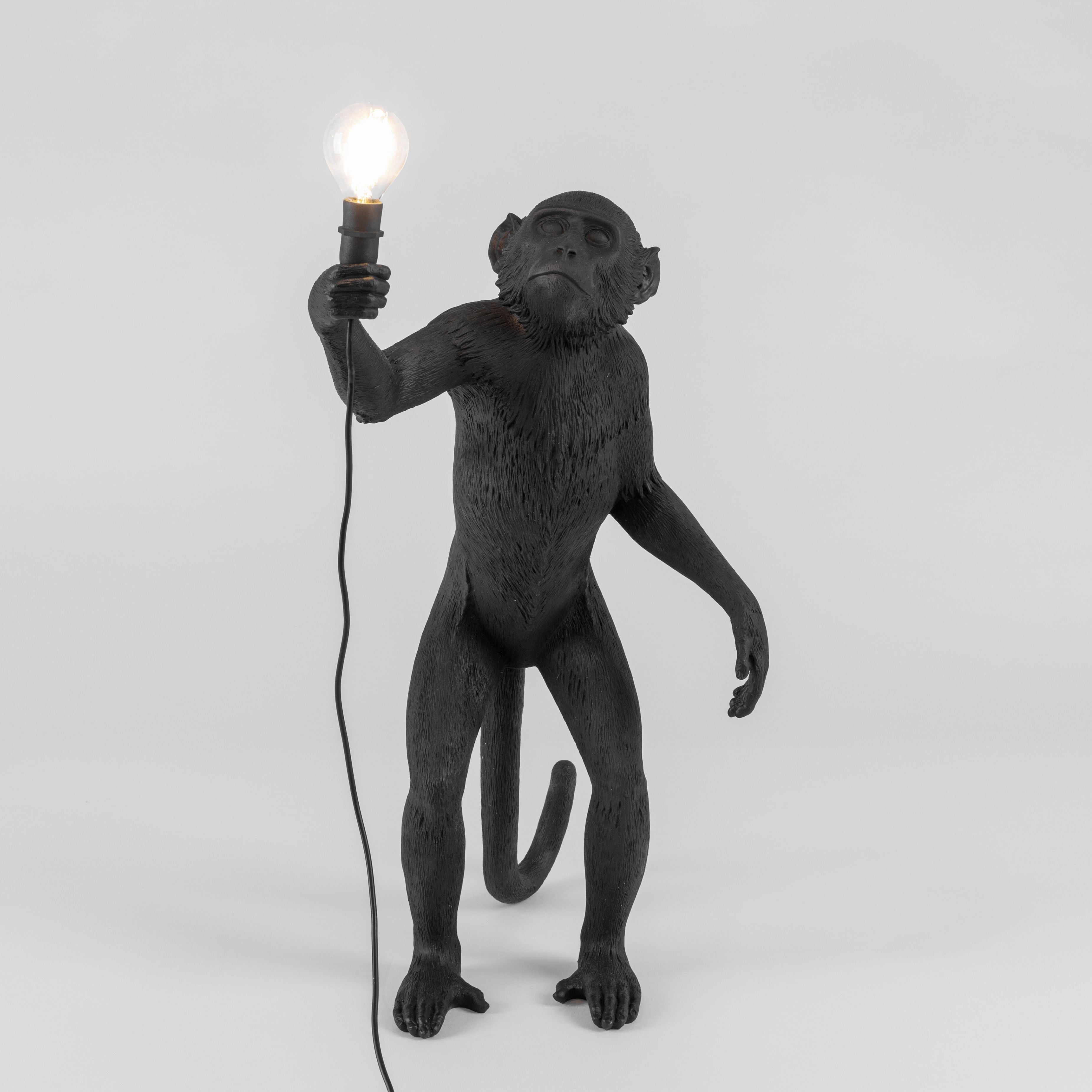 Seletti Monkey Outdoor Lamp černá, stojící