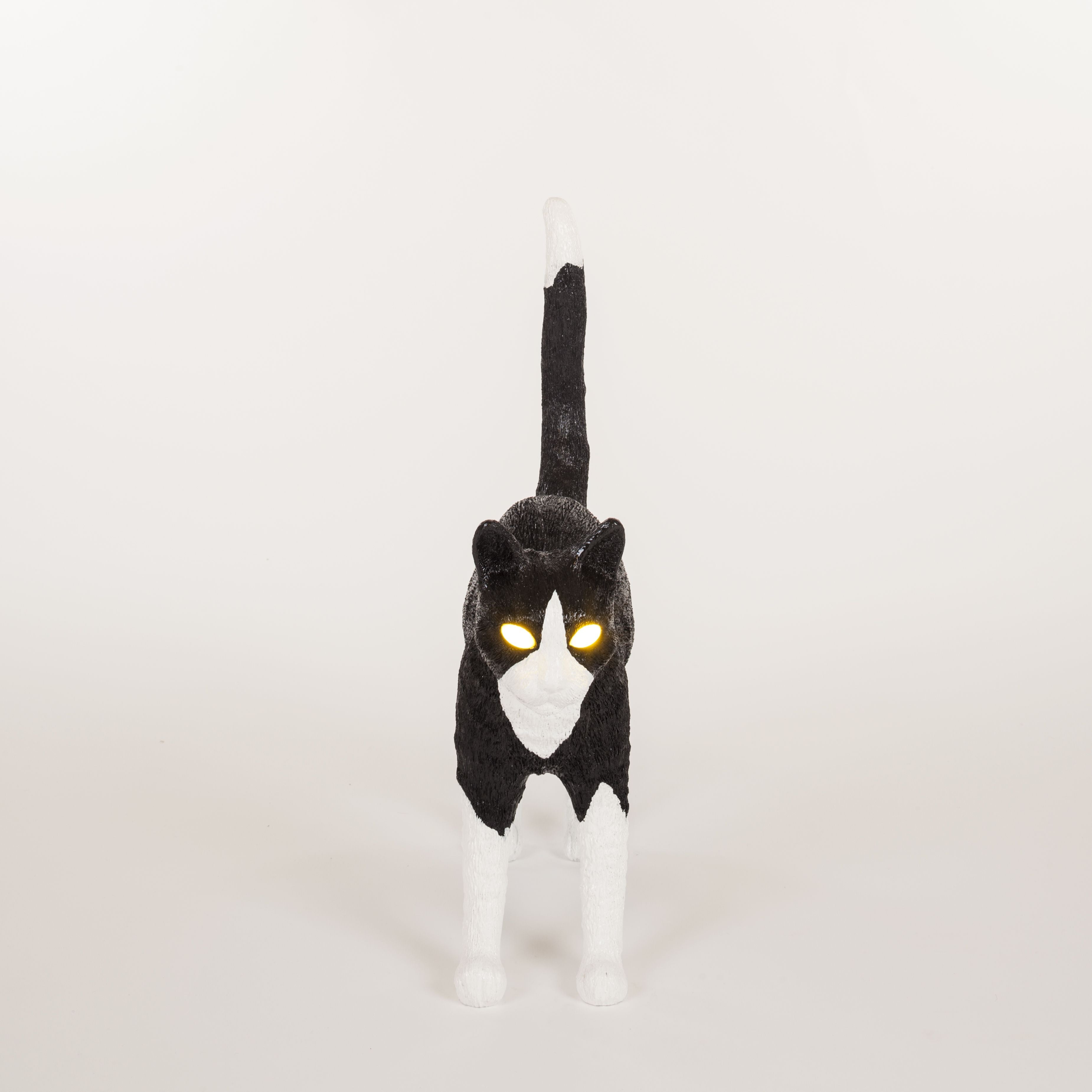 Seletti Jobby The Cat Lamp, Black/White