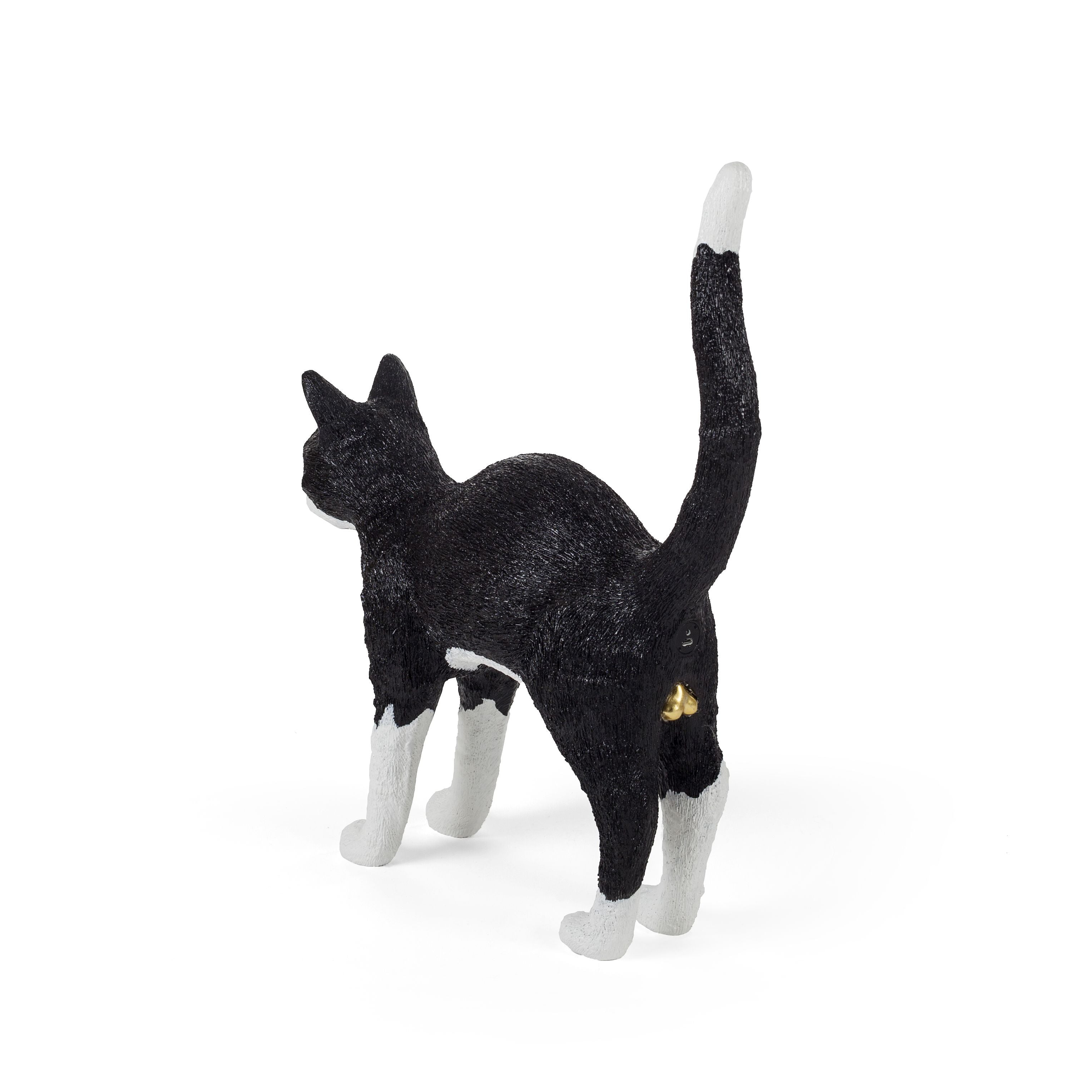 Seletti Jobby The Cat Lamp, Black/White