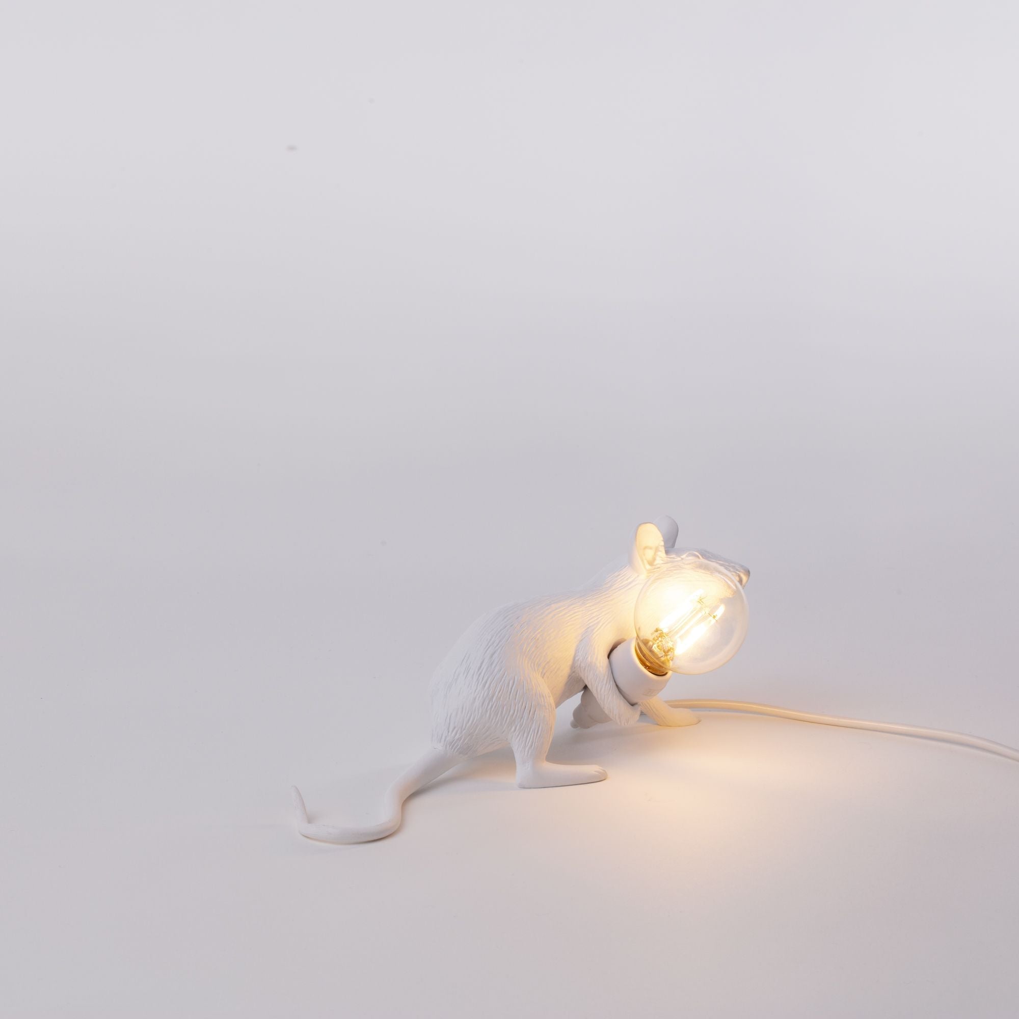 Seletti Mouse Lamp Lop, bílá