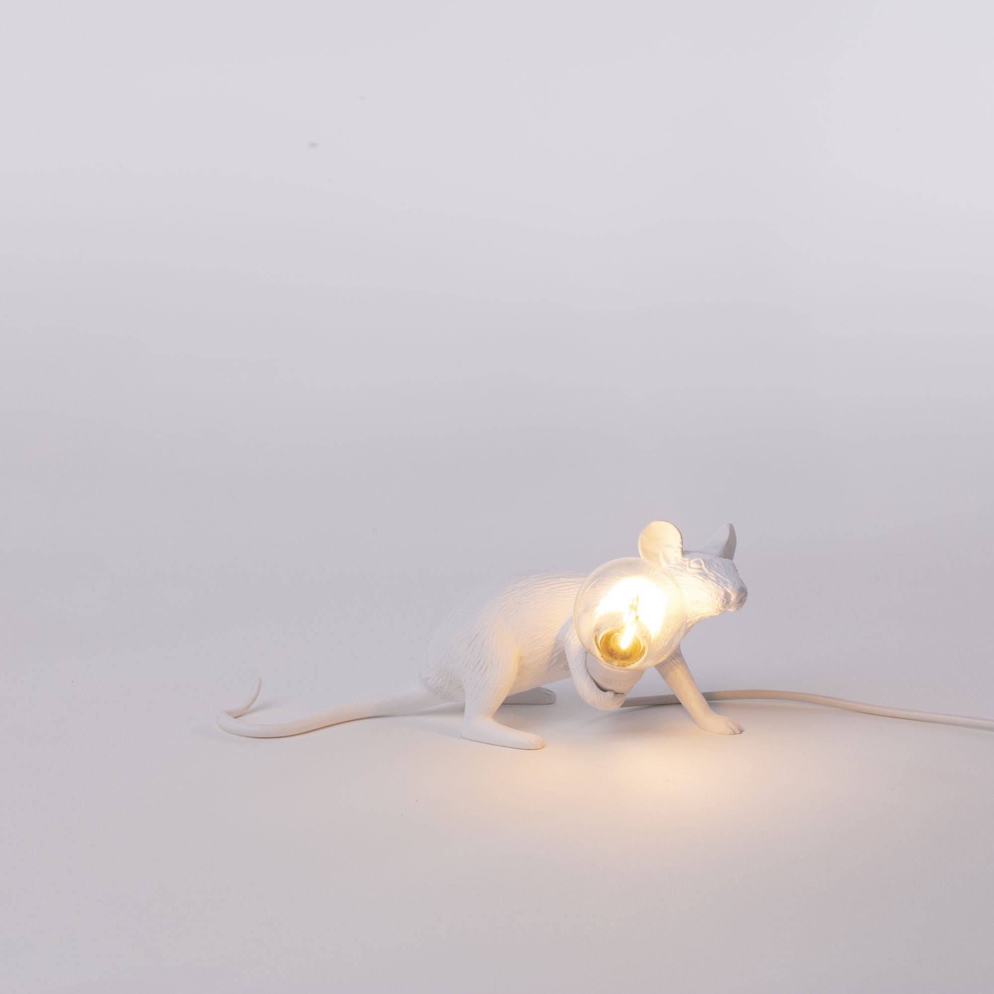Seletti Mouse Lamp Lop, bílá