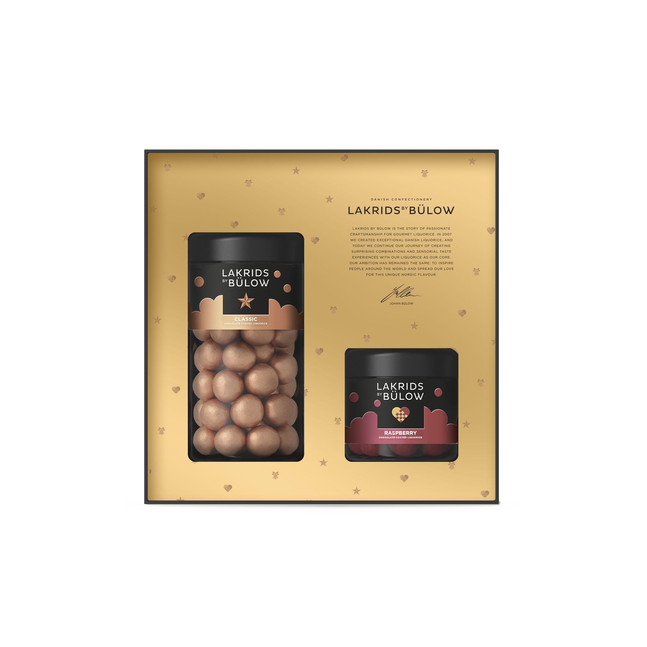 Lakridy od Bülow Winter Black Box Classic Caramel/Crispy Raspberry, 420G