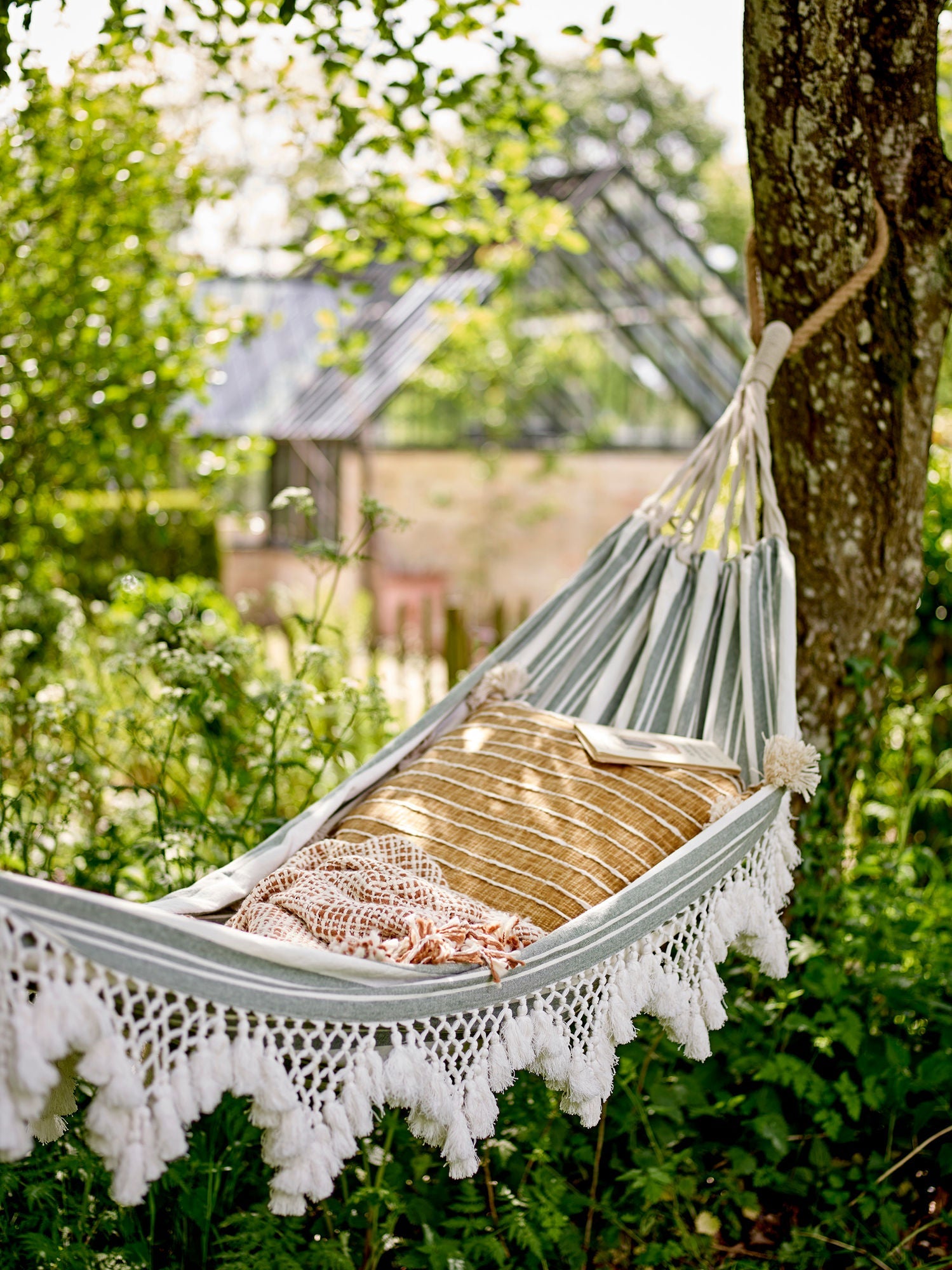 Hammock Bloomingville Cruz, zelená, bavlna