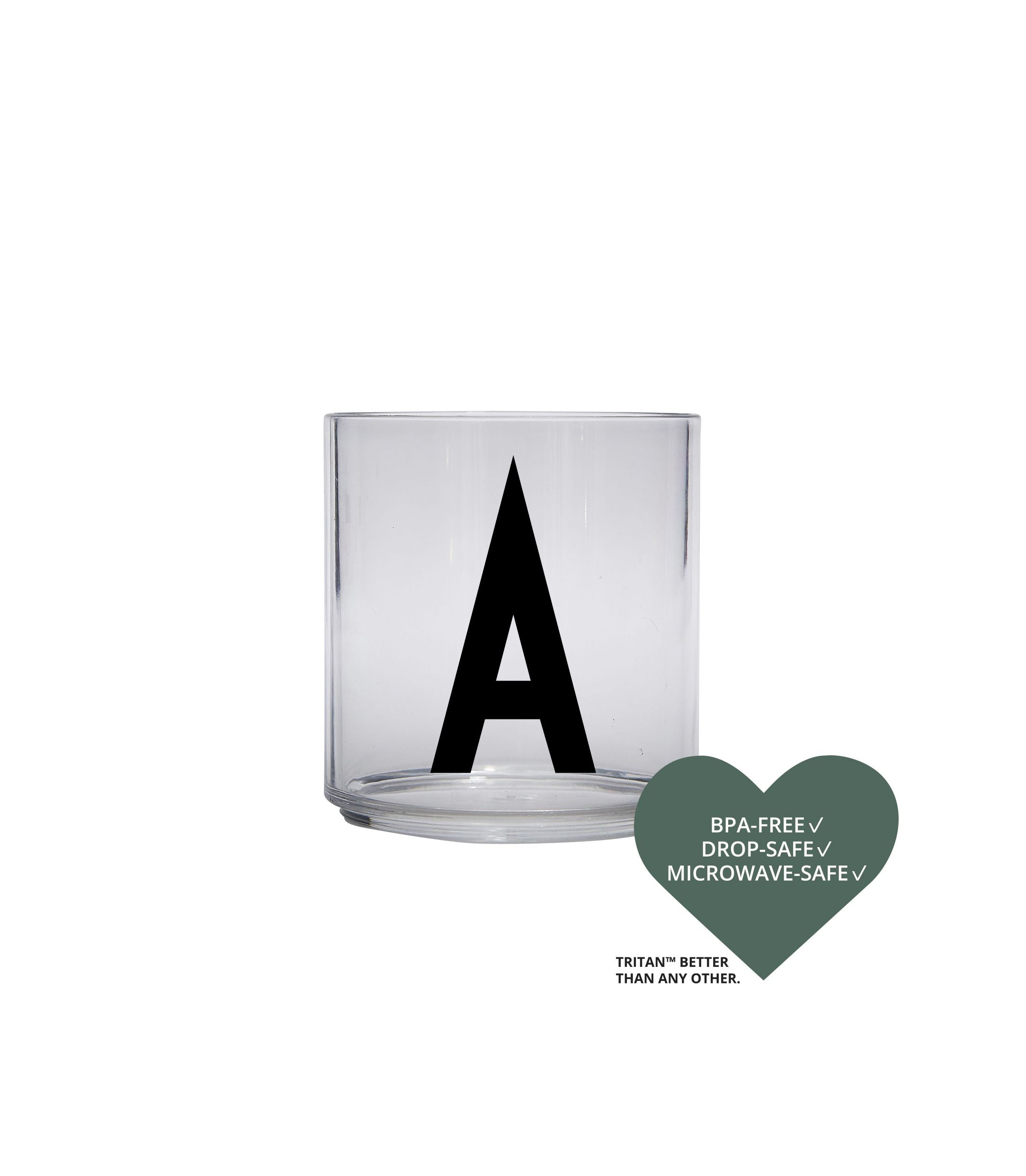 Design Letters Kids Personal Tritan Piting Glass, a