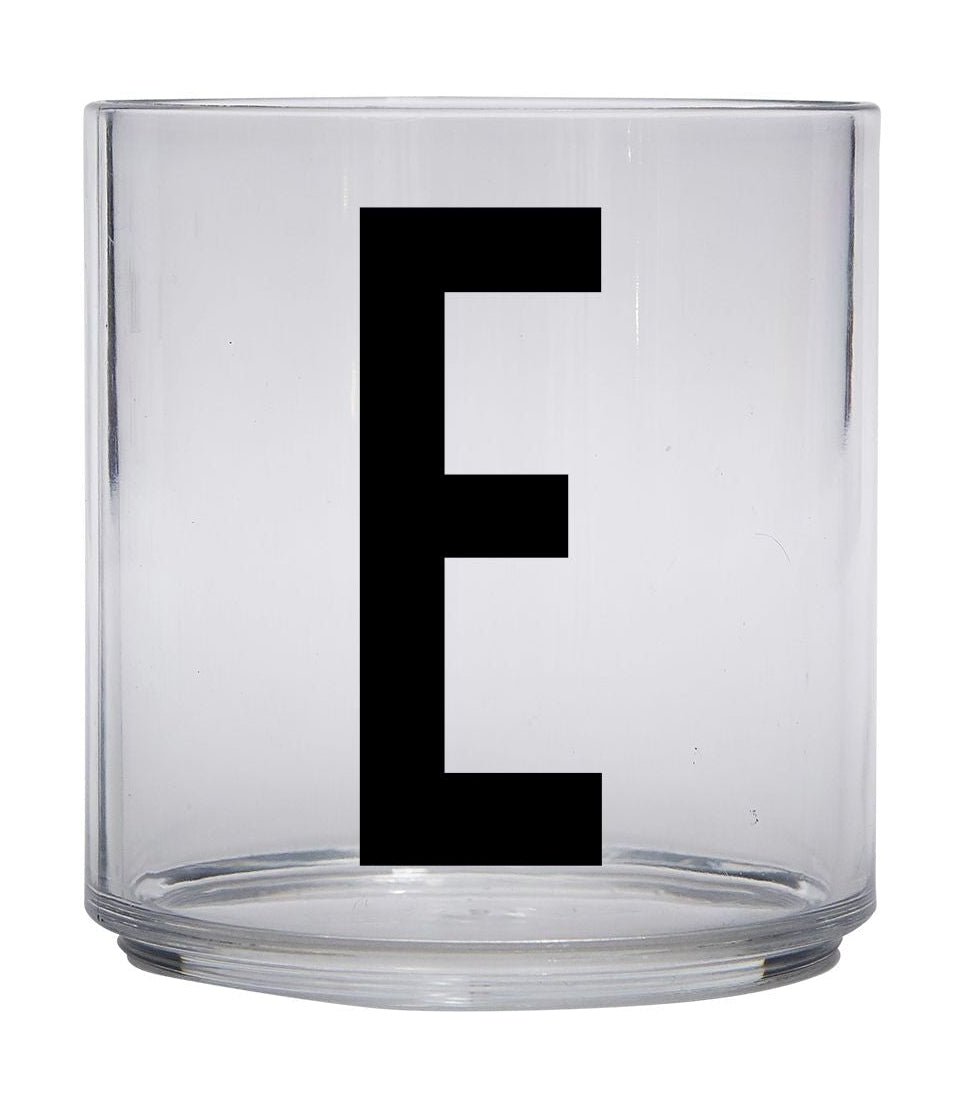 Design Letters Kids Personal Tritan Piting Glass, E