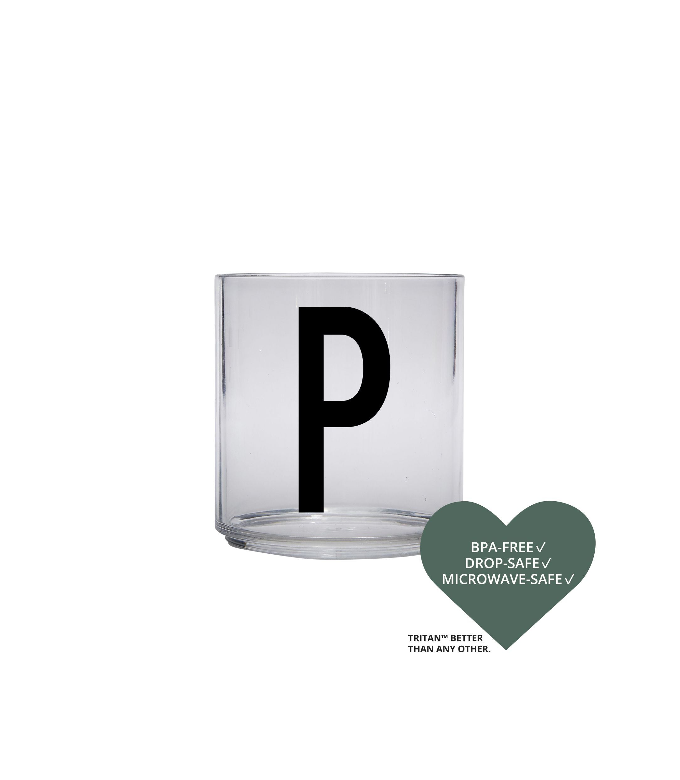 Design Letters Kids Personal Tritan Piting Glass, P