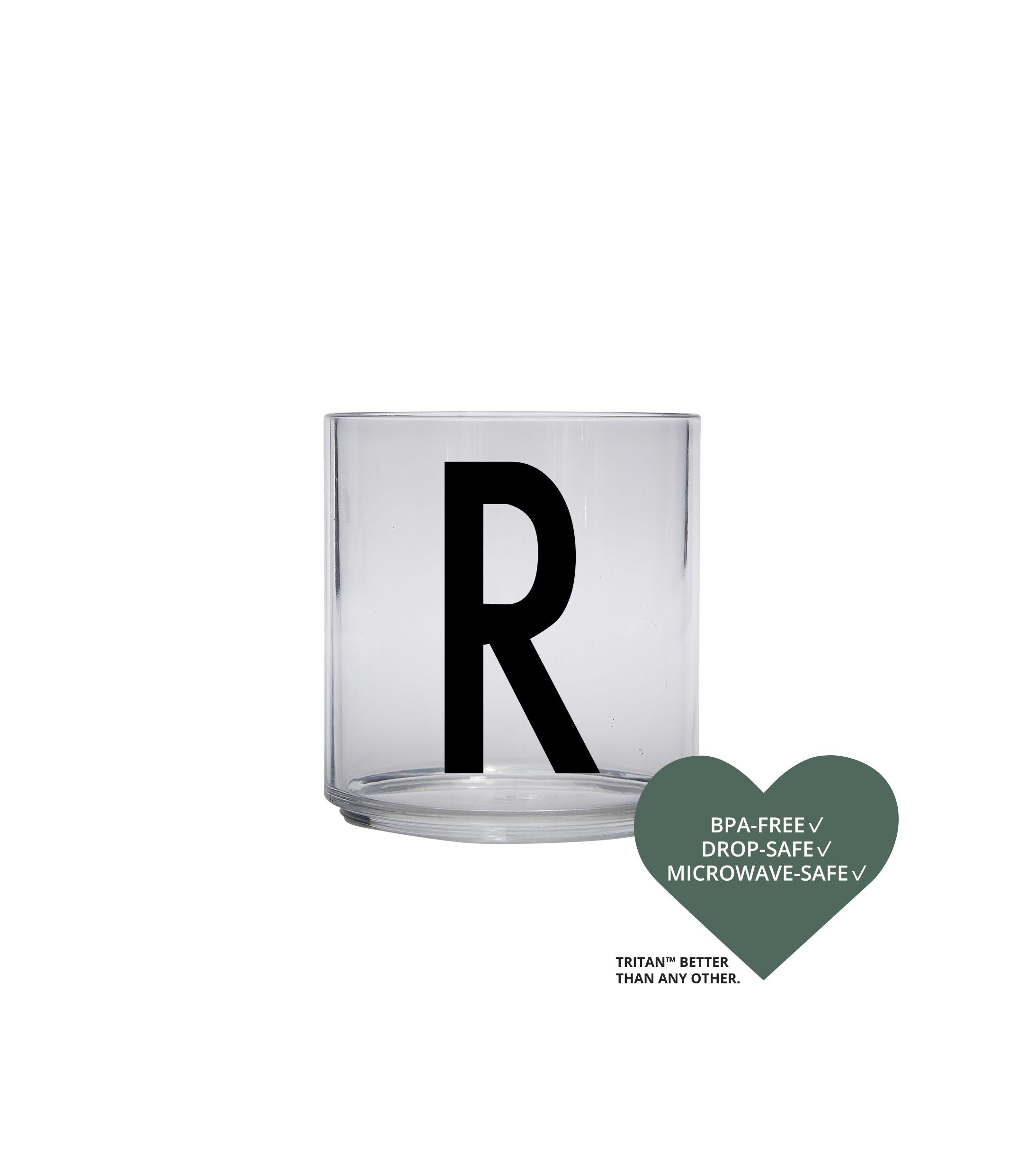 Design Letters Kids Personal Tritan Piting Glass, r