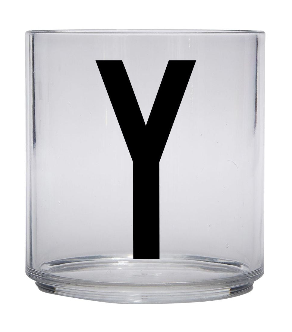 Design Letters Kids Personal Tritan Drinking Glass, Y