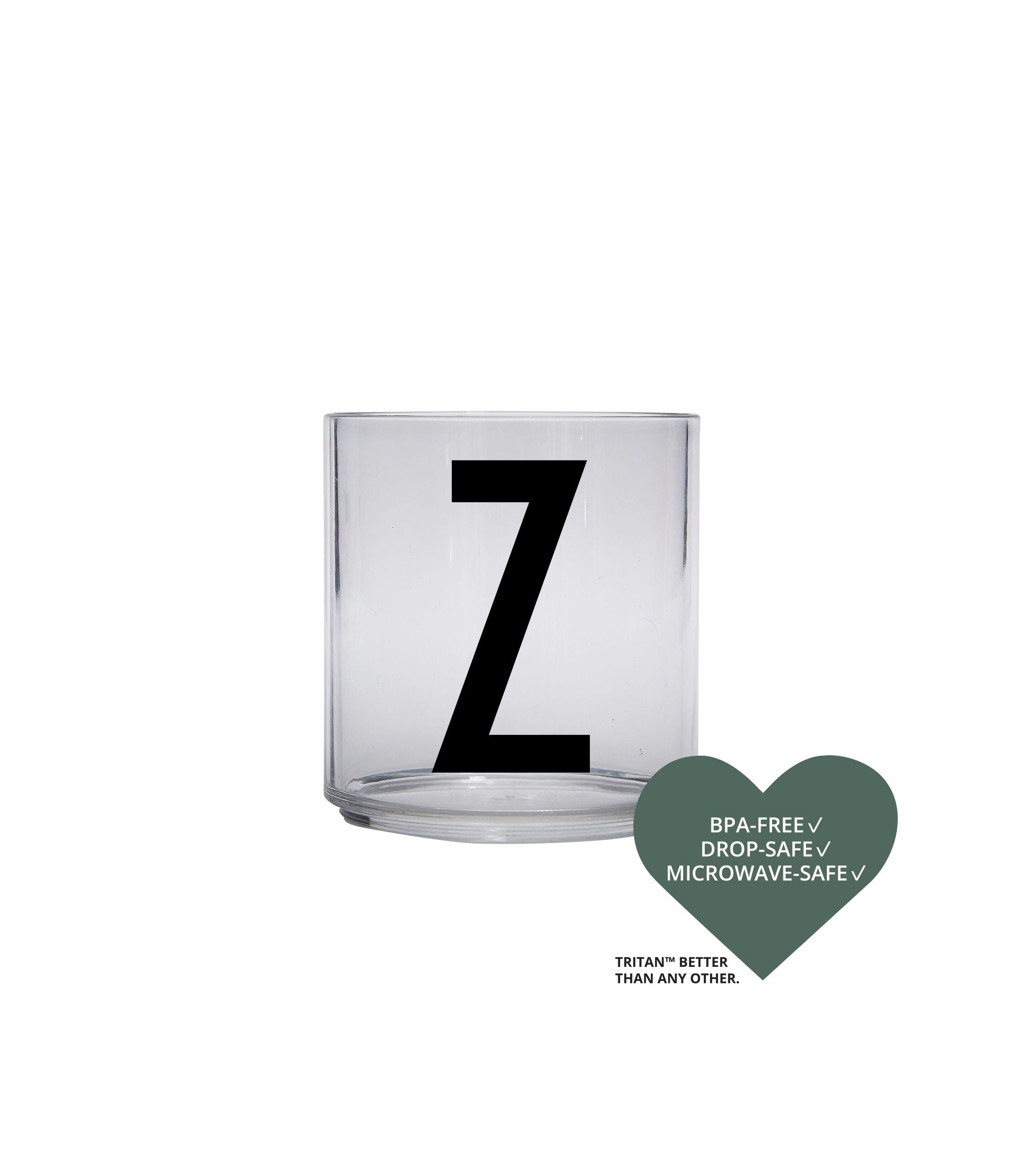 Design Letters Kids Personal Tritan Piting Glass, Z