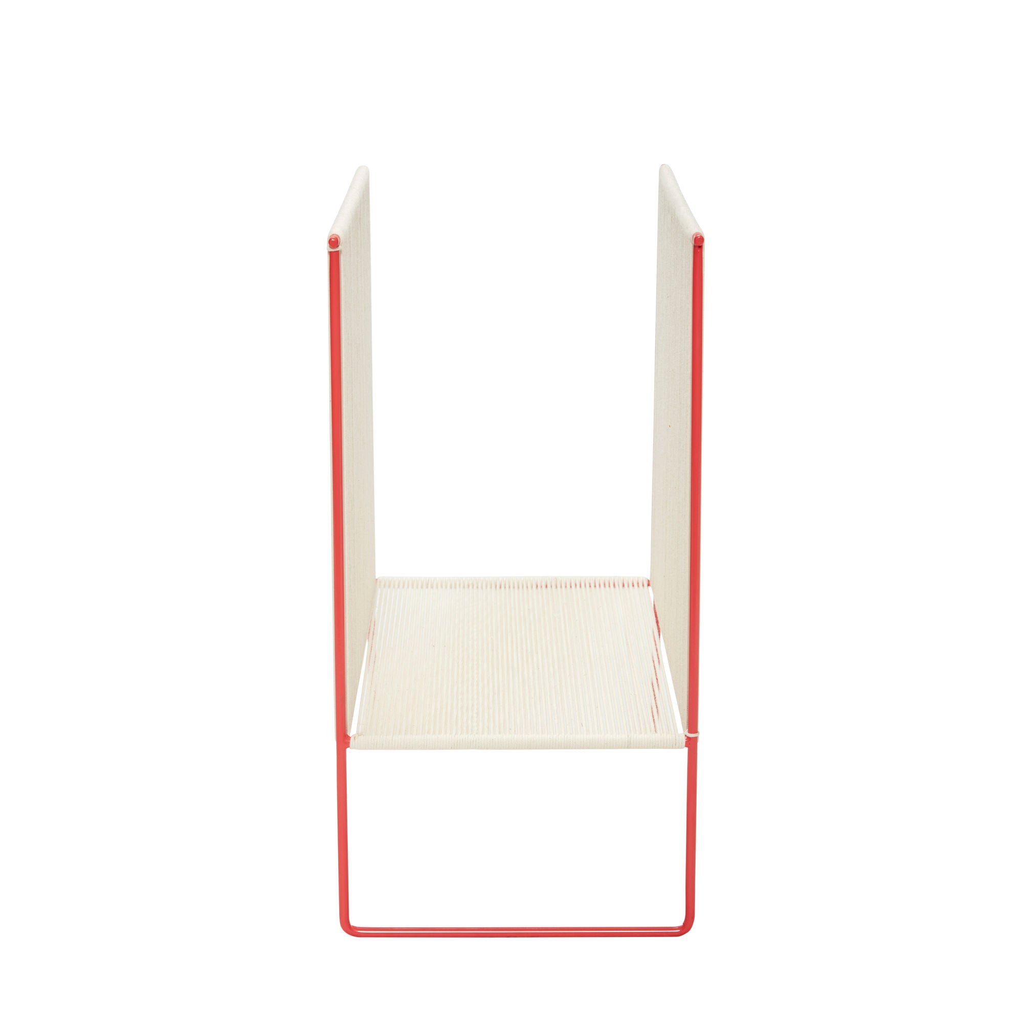 Hübsch String Magazine Holder Red/White