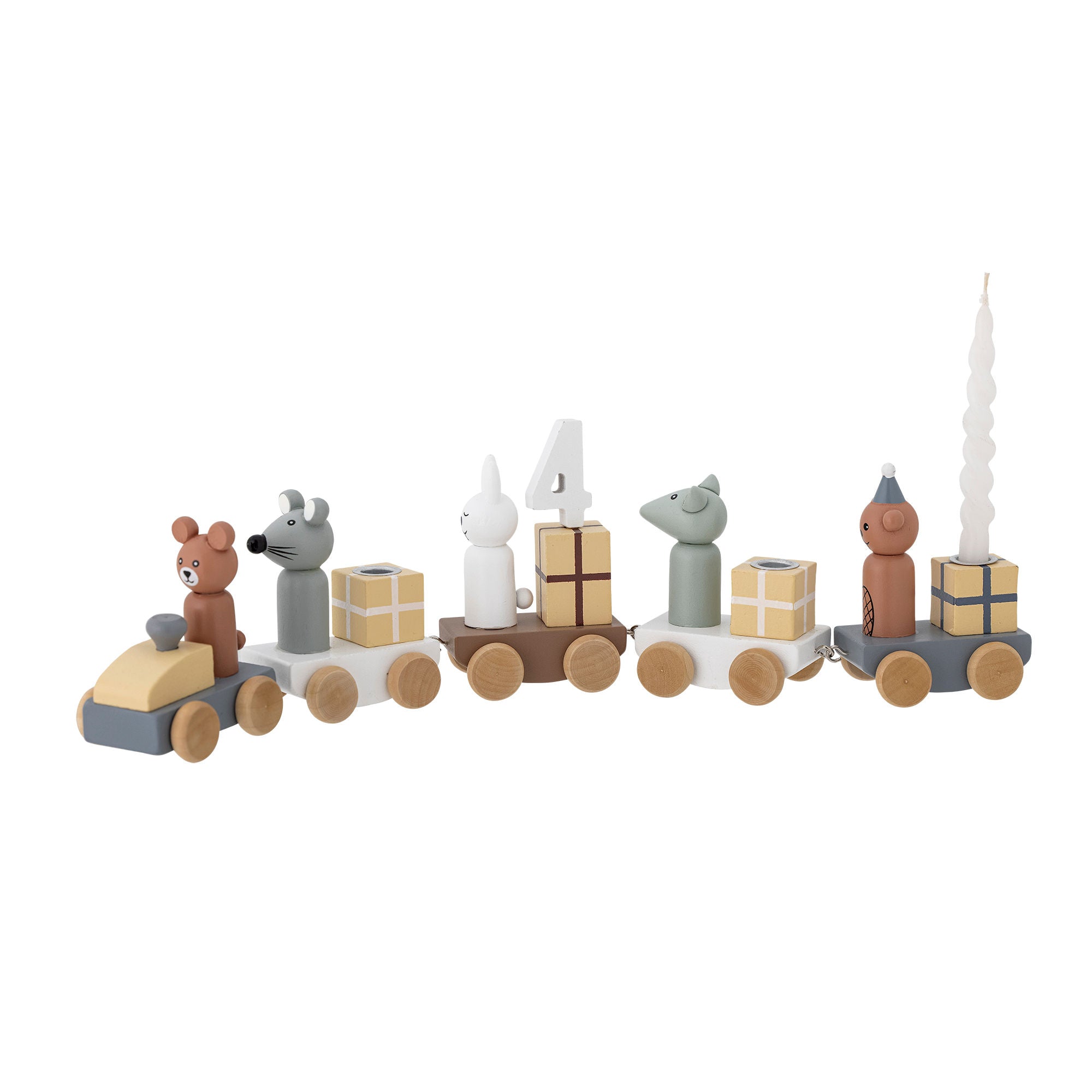 Bloomingville Mini Junaid Birthday Decoration, Brown, MDF