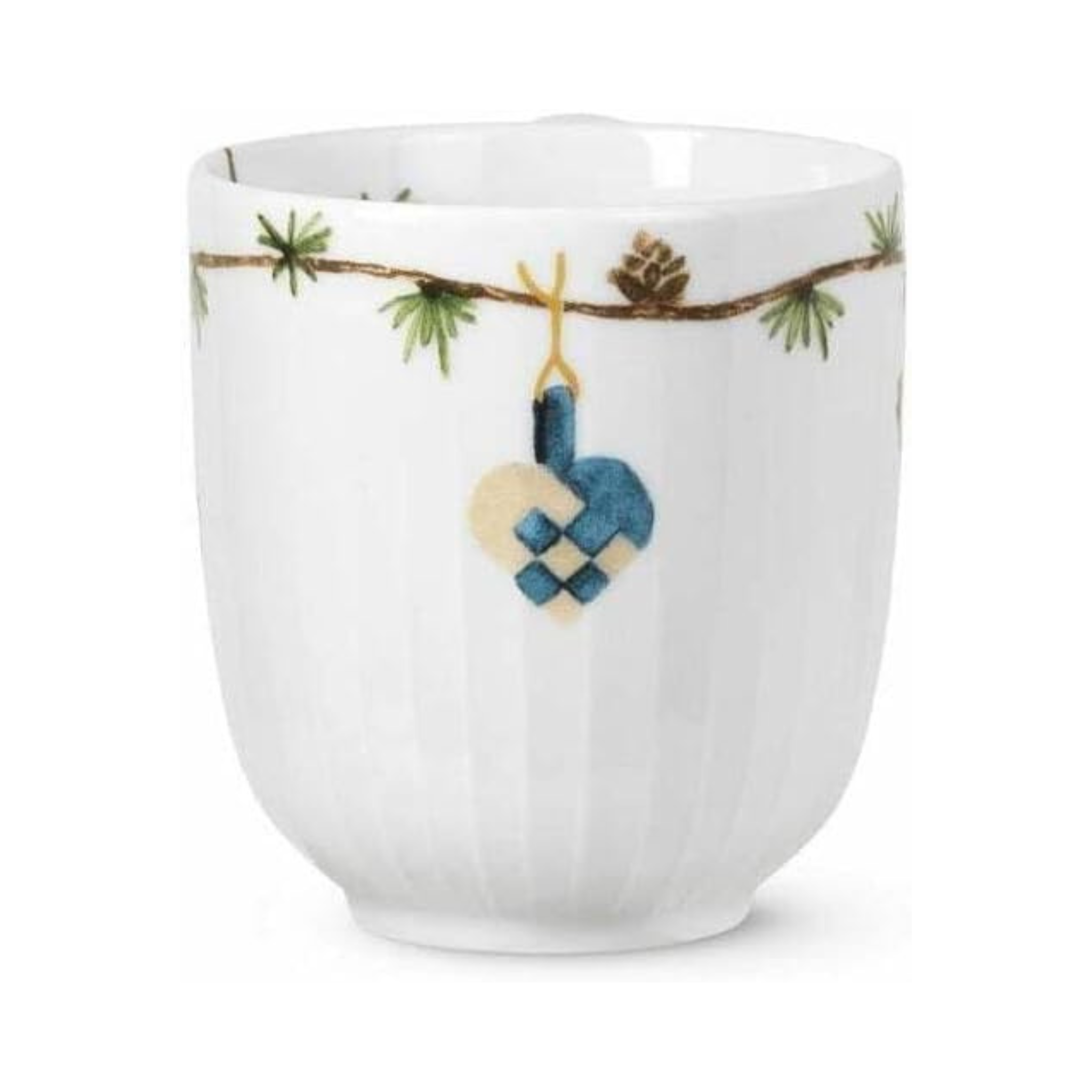 Kähler Hammershøi Christmas Mug, White With Decoration