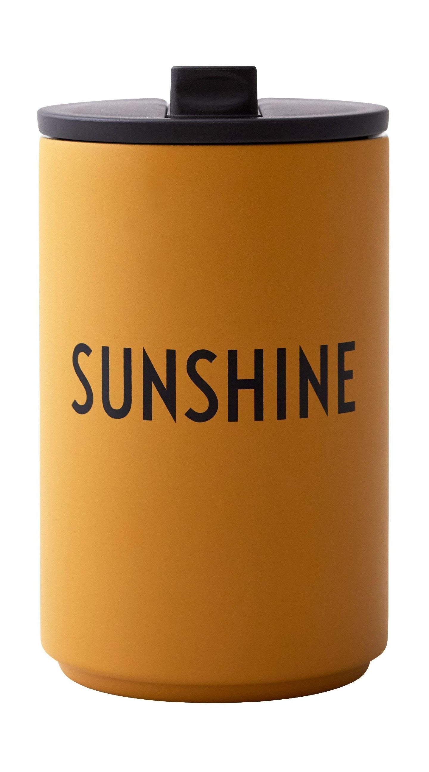 Design Letters Insulated Cup, Sunshine/Mustard