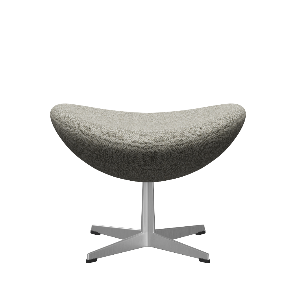 Fritz Hansen 3127 The Egg Flootstool Special Edition, hliník/Moss Light Grey (0005)