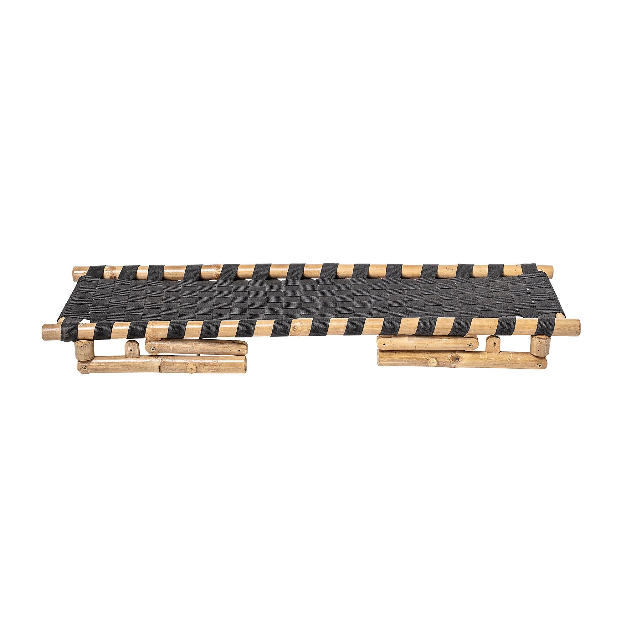 Bloomingville Vida Bench, Black, Bamboo