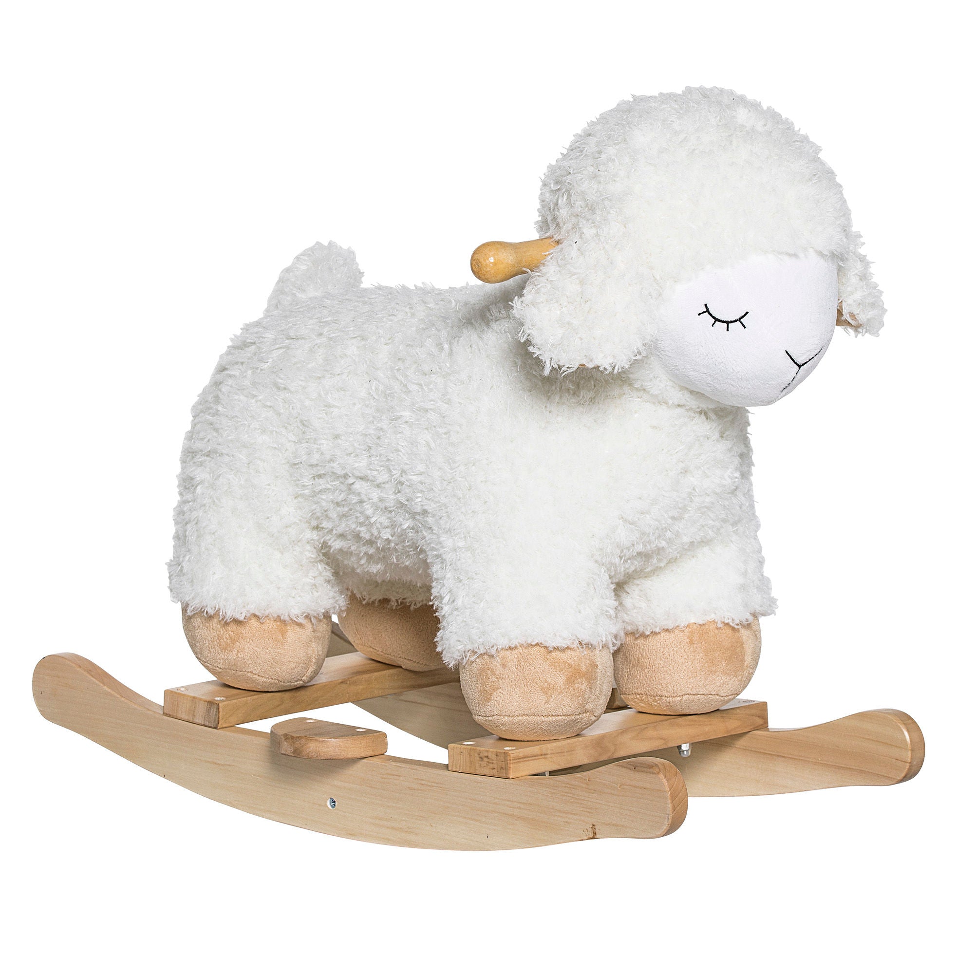 Bloomingville Mini Laasrith houpací hračka, ovce, bílá, polyester
