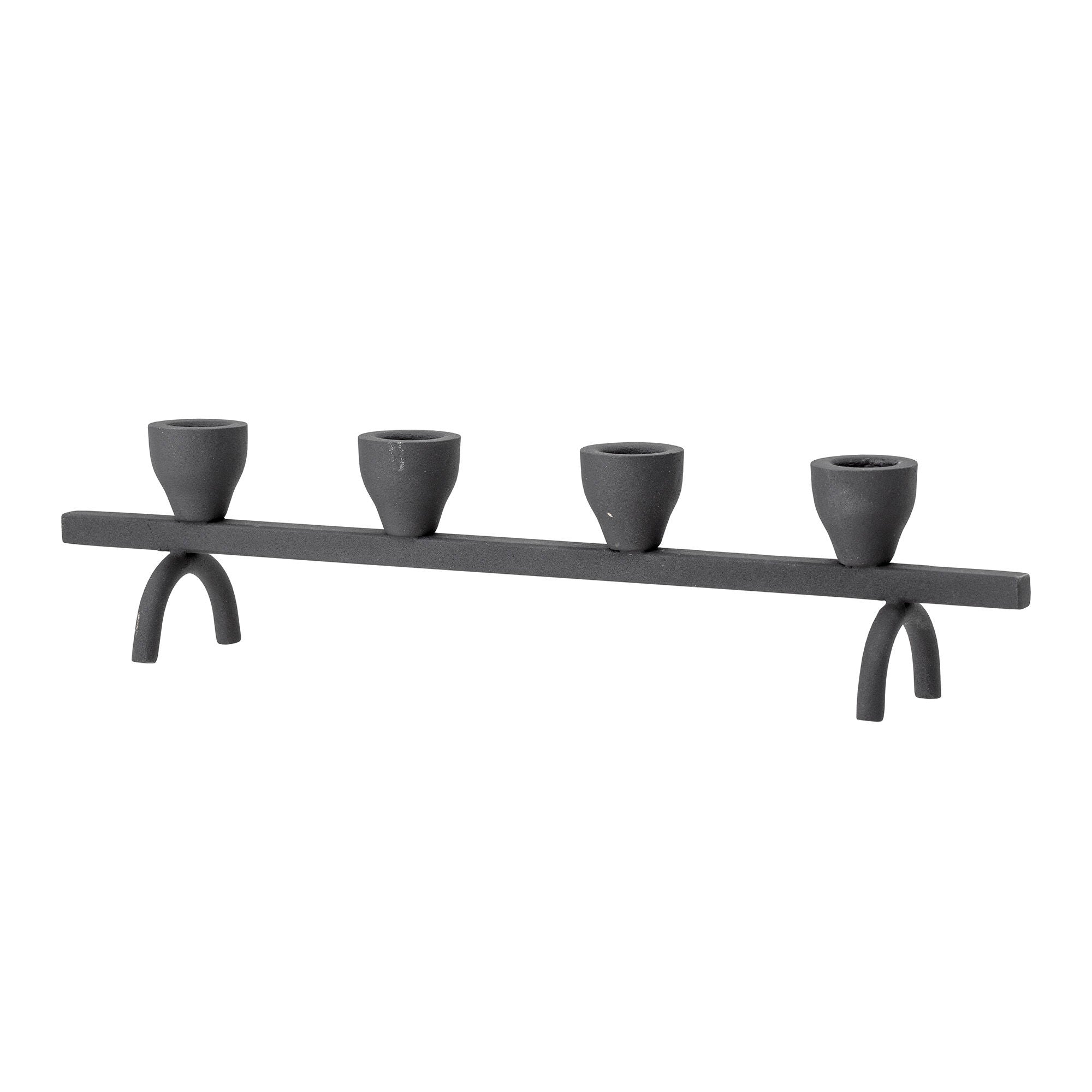 Bloomingville Jerome Candle Holder, Black, Metal