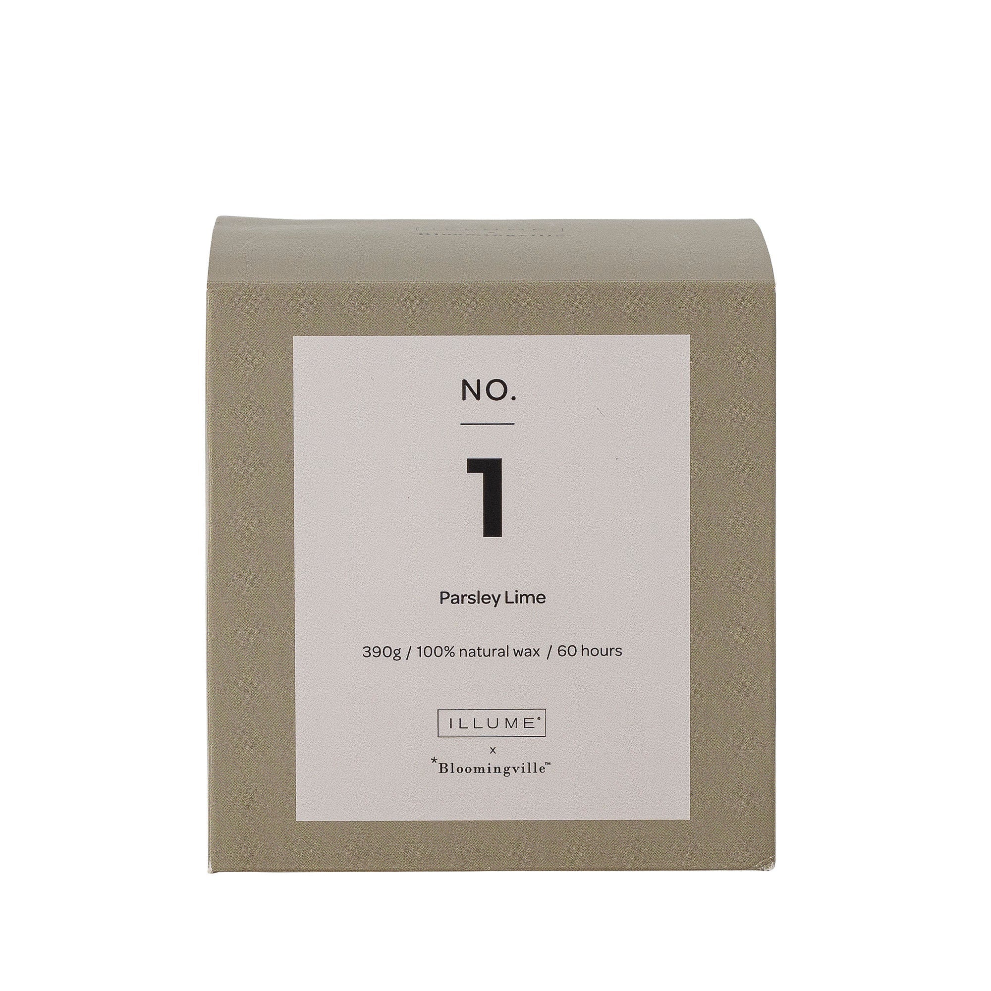 Illume X Bloomingville NO.1-Parsley Lime Scent Candle, Green, Wax