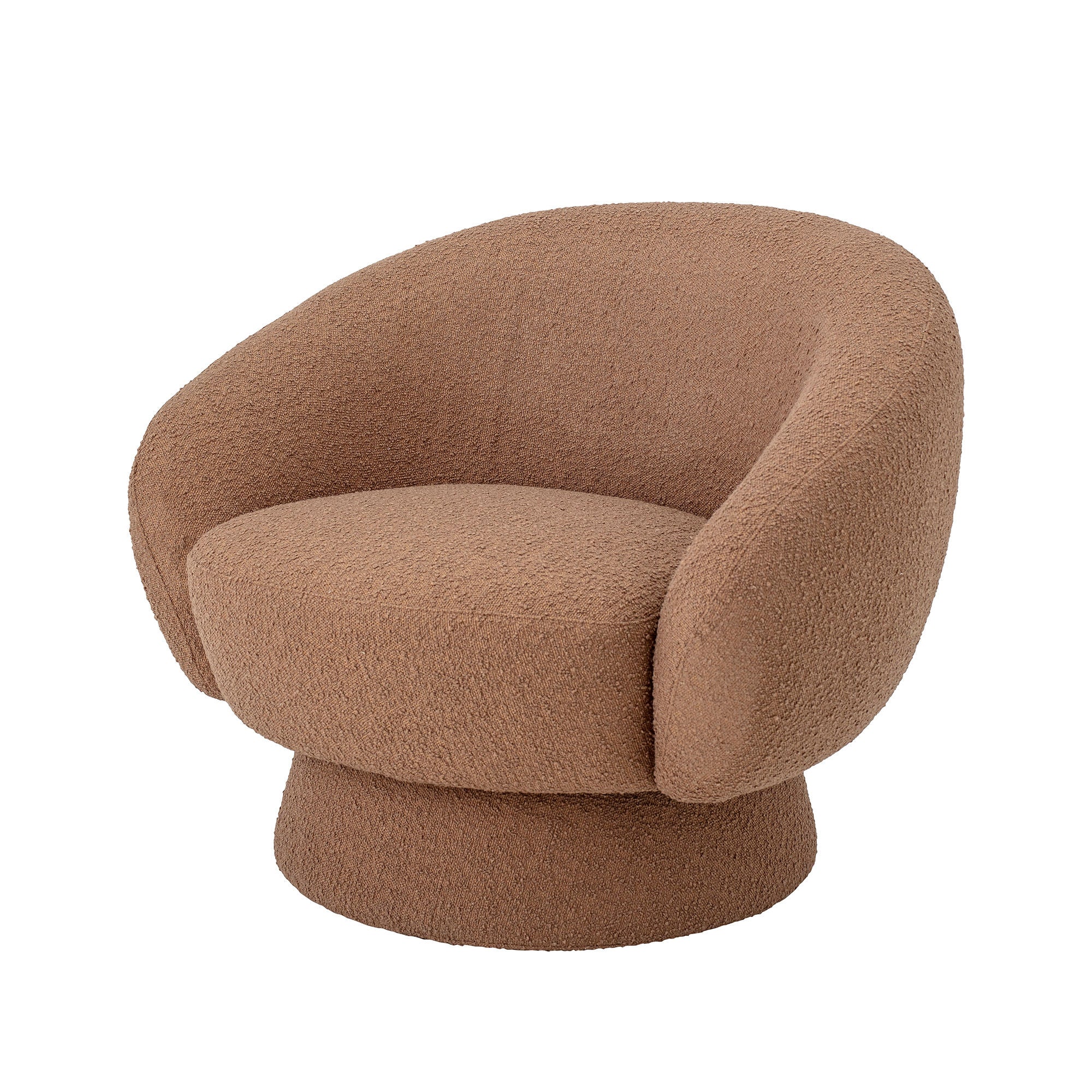 Lounge Chair Bloomingville Ted, Brown, polyester