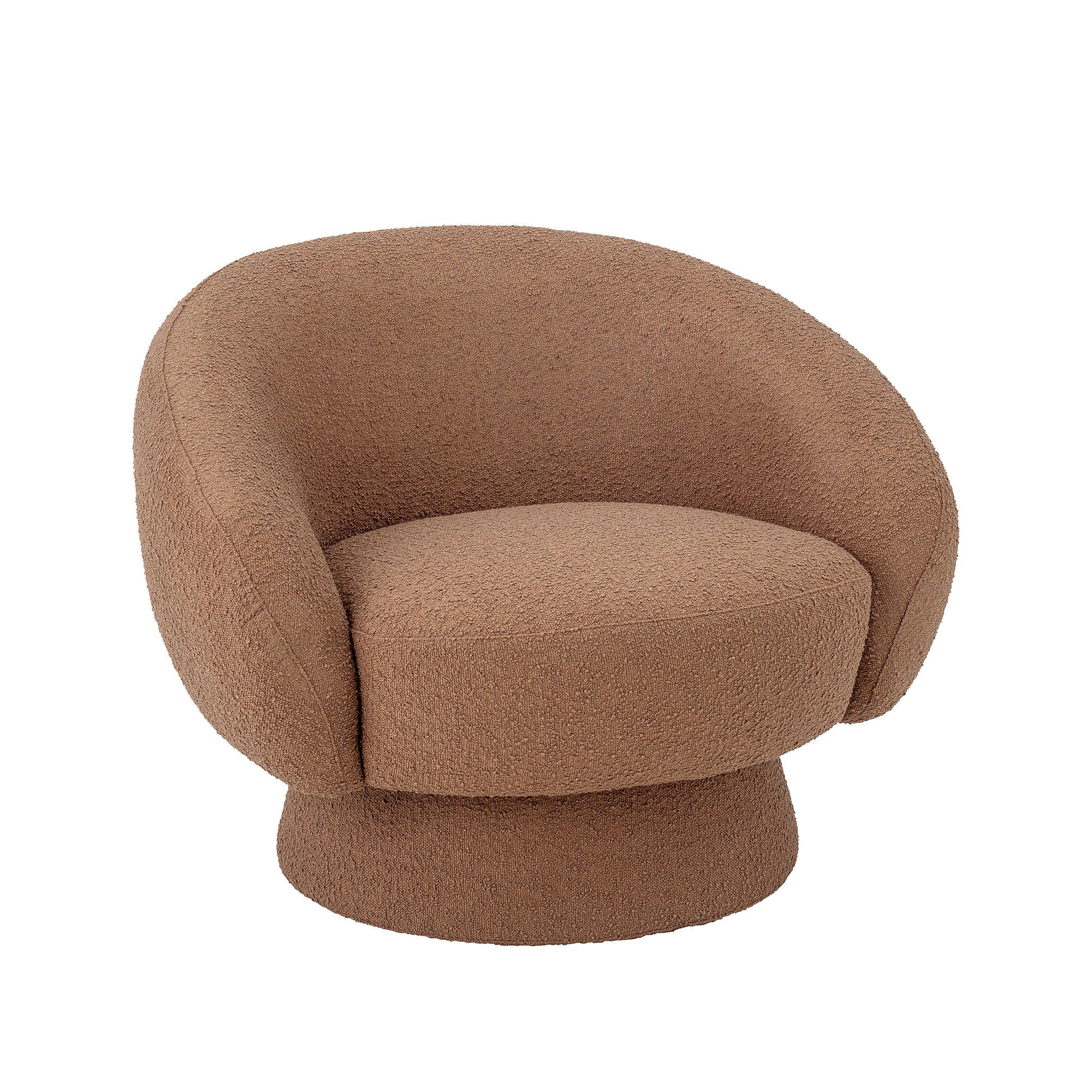 Lounge Chair Bloomingville Ted, Brown, polyester