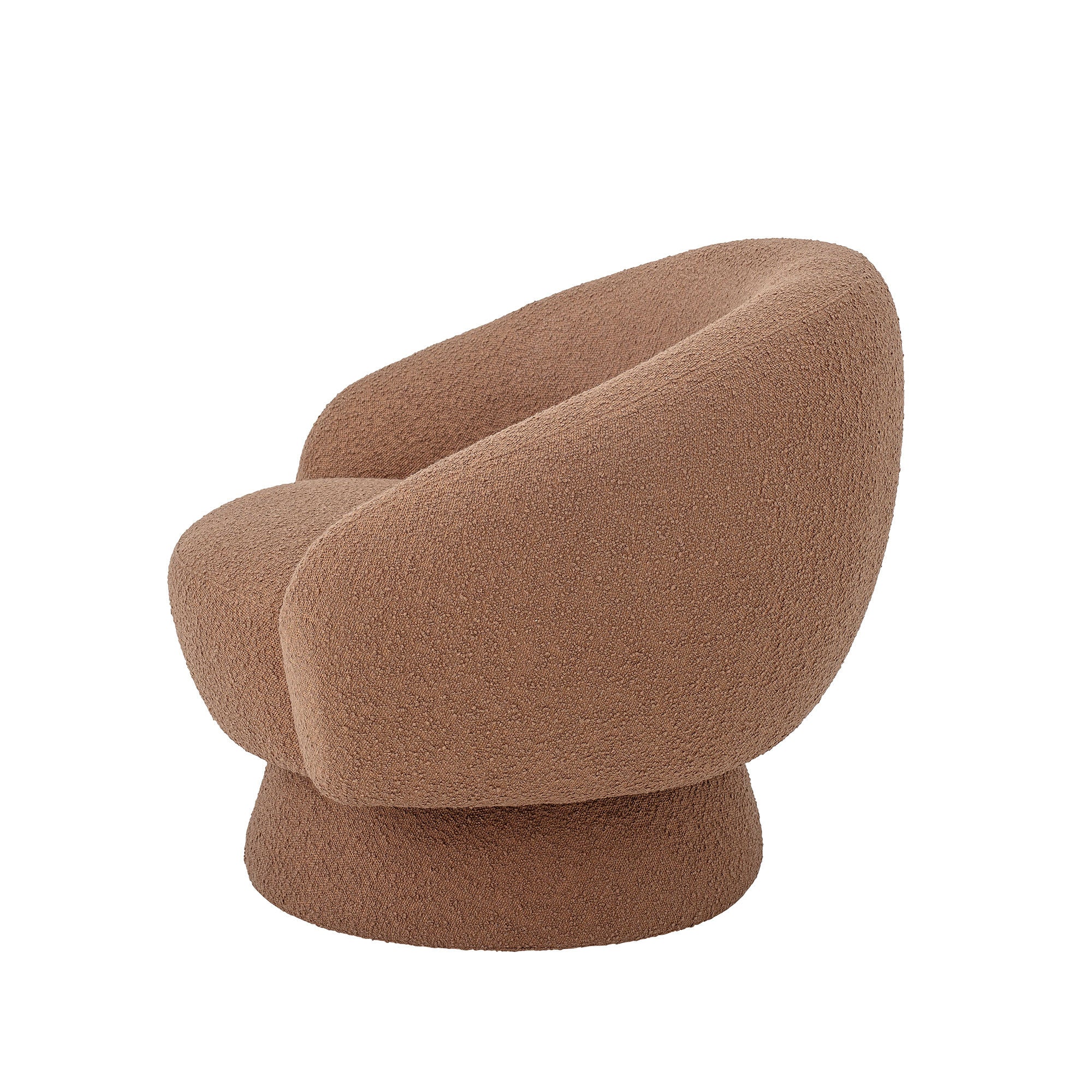 Lounge Chair Bloomingville Ted, Brown, polyester