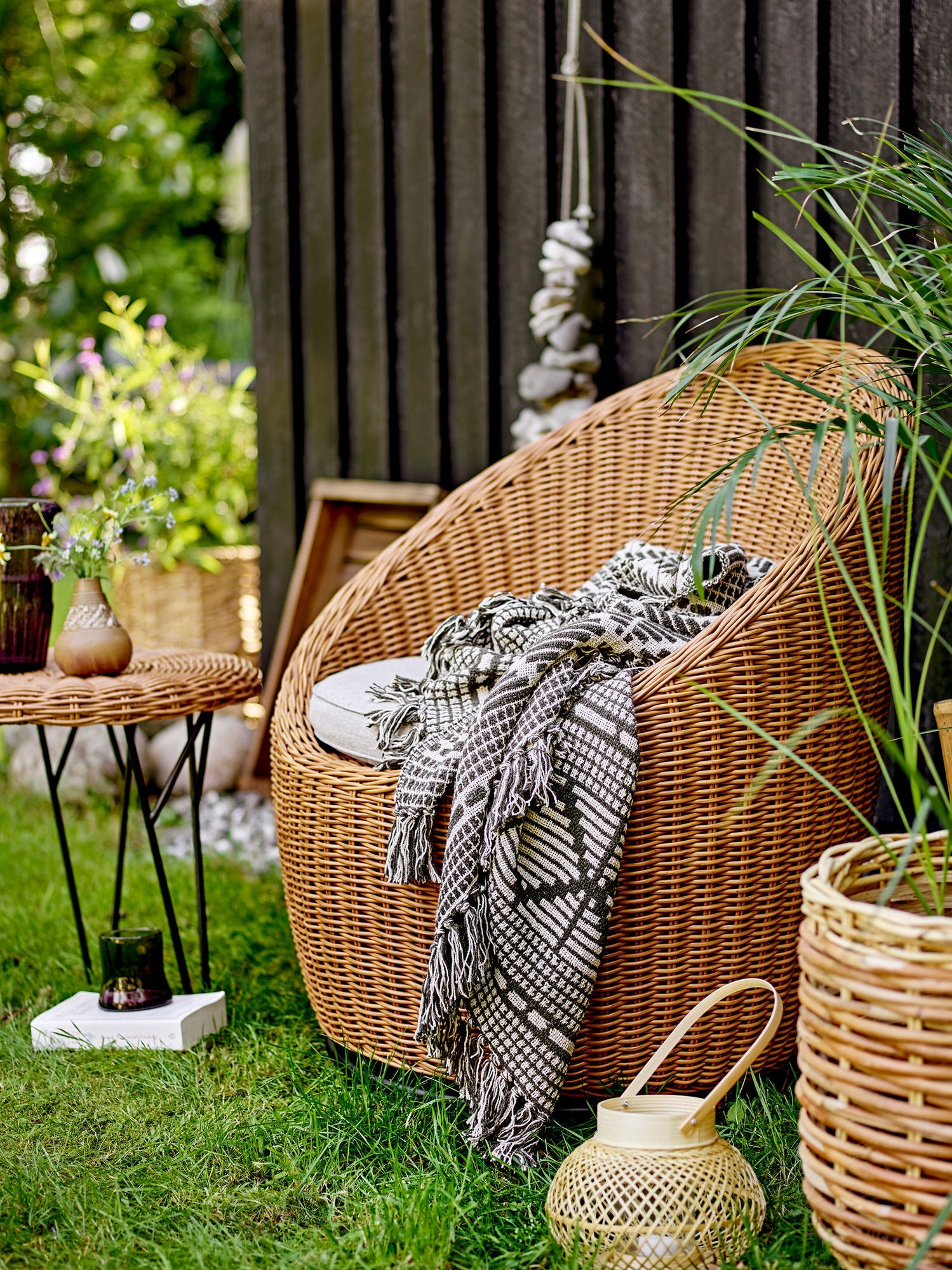 Bloomingville Roccas Coffee Table, Brown, Polyrattan