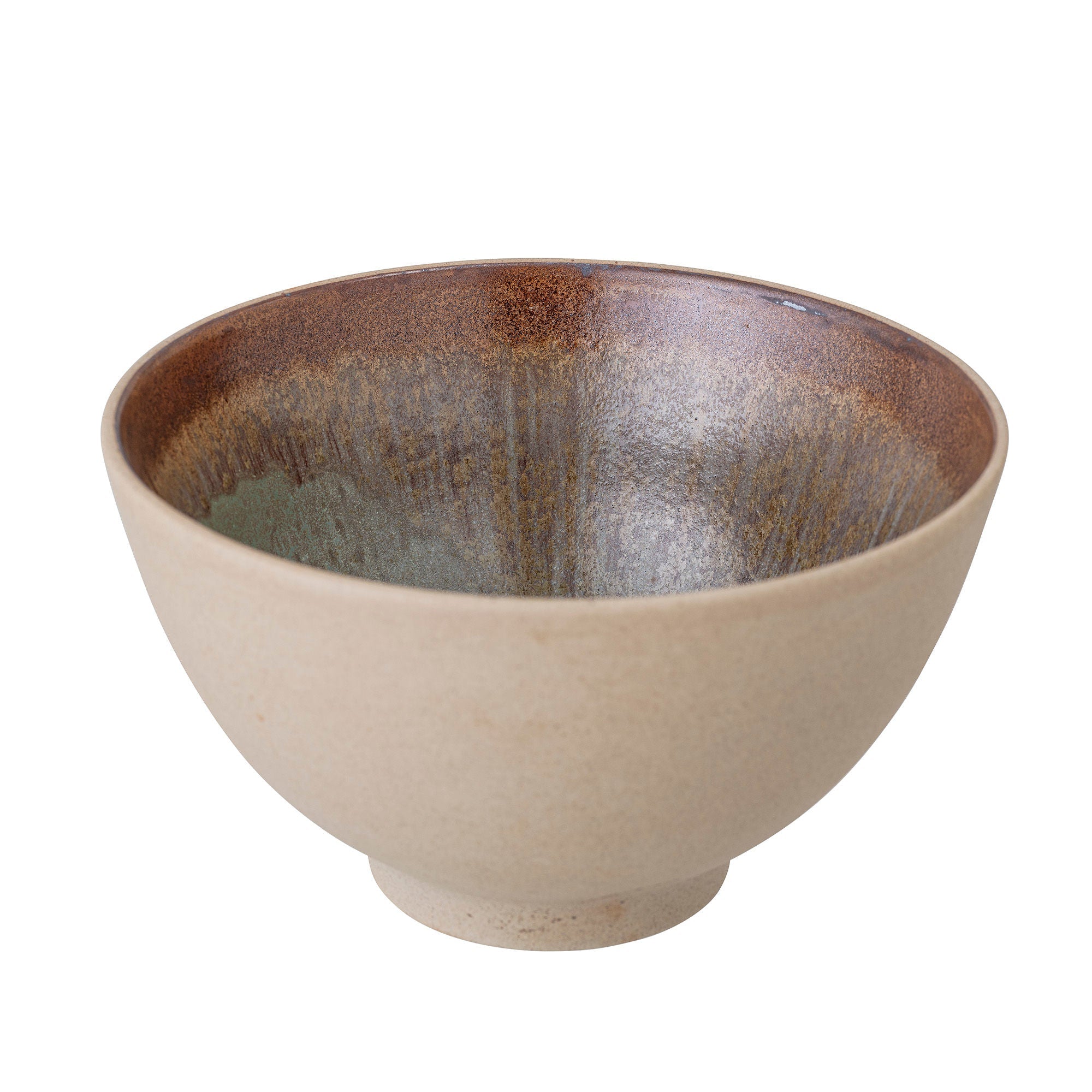 Bloomingville Lee Bowl w/Lid, Nature, Stoneware