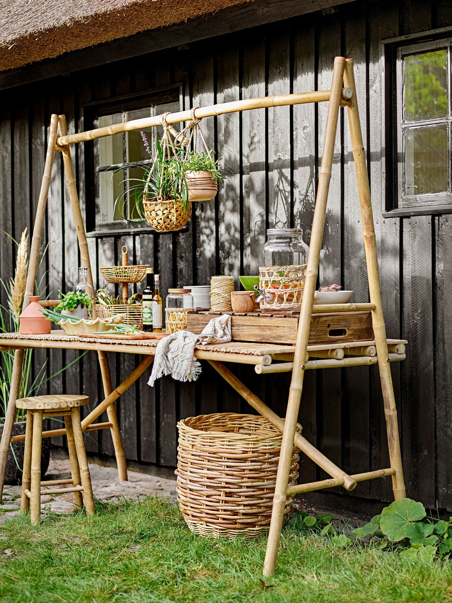 Bloomingville Malo Jídelní stůl, příroda, bambus