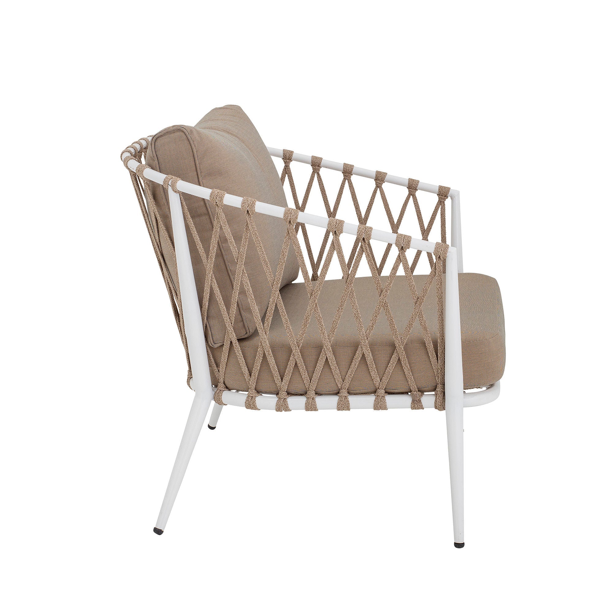 Kreativní kolekce CIA Lounge Chair, White, Metal