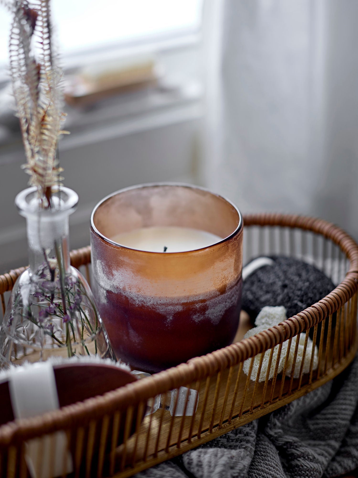 Illume X Bloomingville NO.5-Sea Salt Scent Candle, Brown, Wax