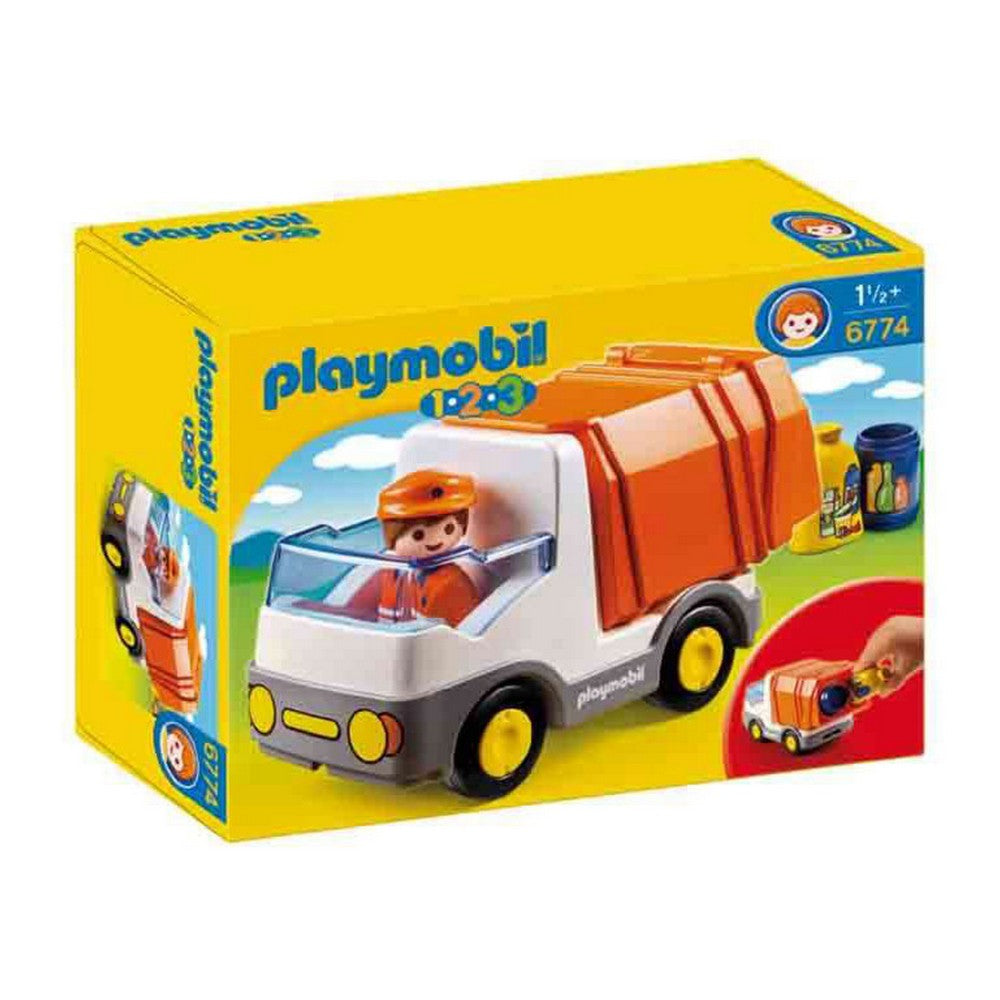 PlaySet PlayMobil 1,2,3 Popelářský vůz 6774