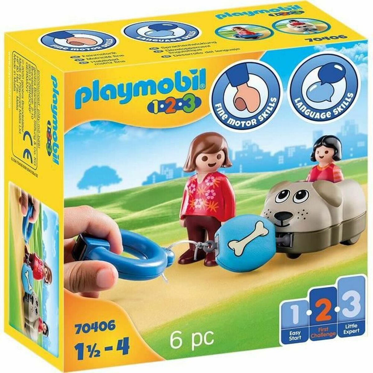 PlaySet PlayMobil 1.2.3 Dog Boys 70406 (6 ks)