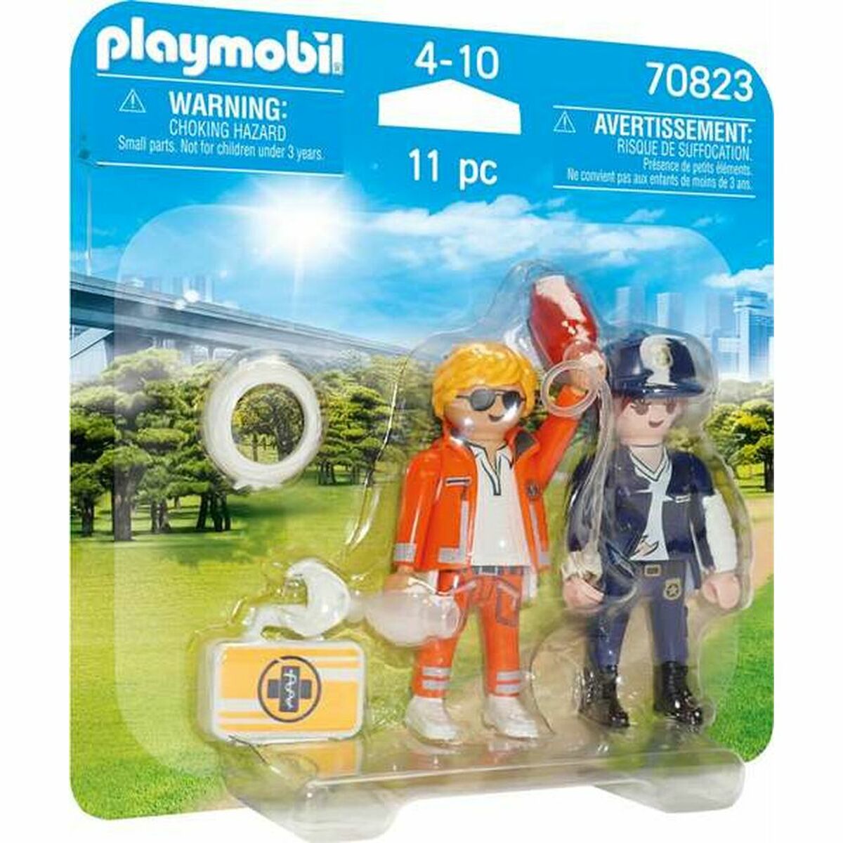 PlaySet PlayMobil 70823 Doktorský policista 70823 (11 ks)