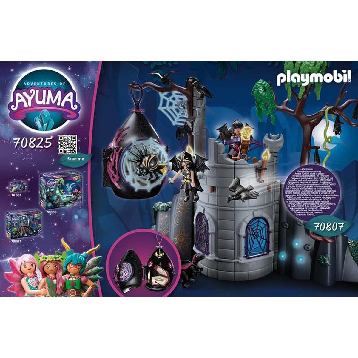 PlaySet Playmobil Adventures of Ayuma Bat Fairies 70825 (54 ks)