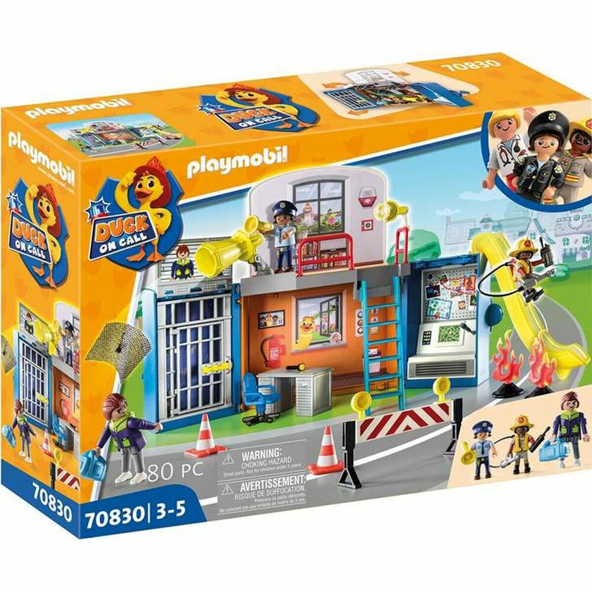 Playset PlayMobil Duck on Call Policejní důstojník Základní stanice 70830 (70