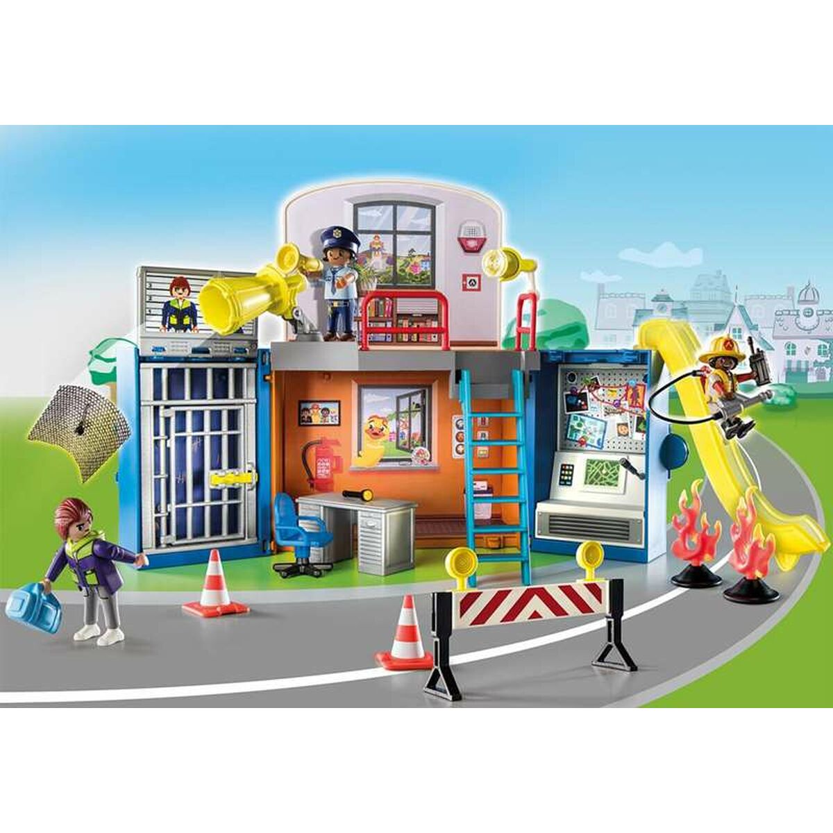 Playset PlayMobil Duck on Call Policejní důstojník Základní stanice 70830 (70