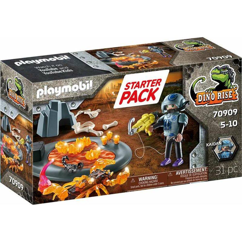 Playset Playmobil Dino Rise Starter Pack Fighting the Fire Scorpion