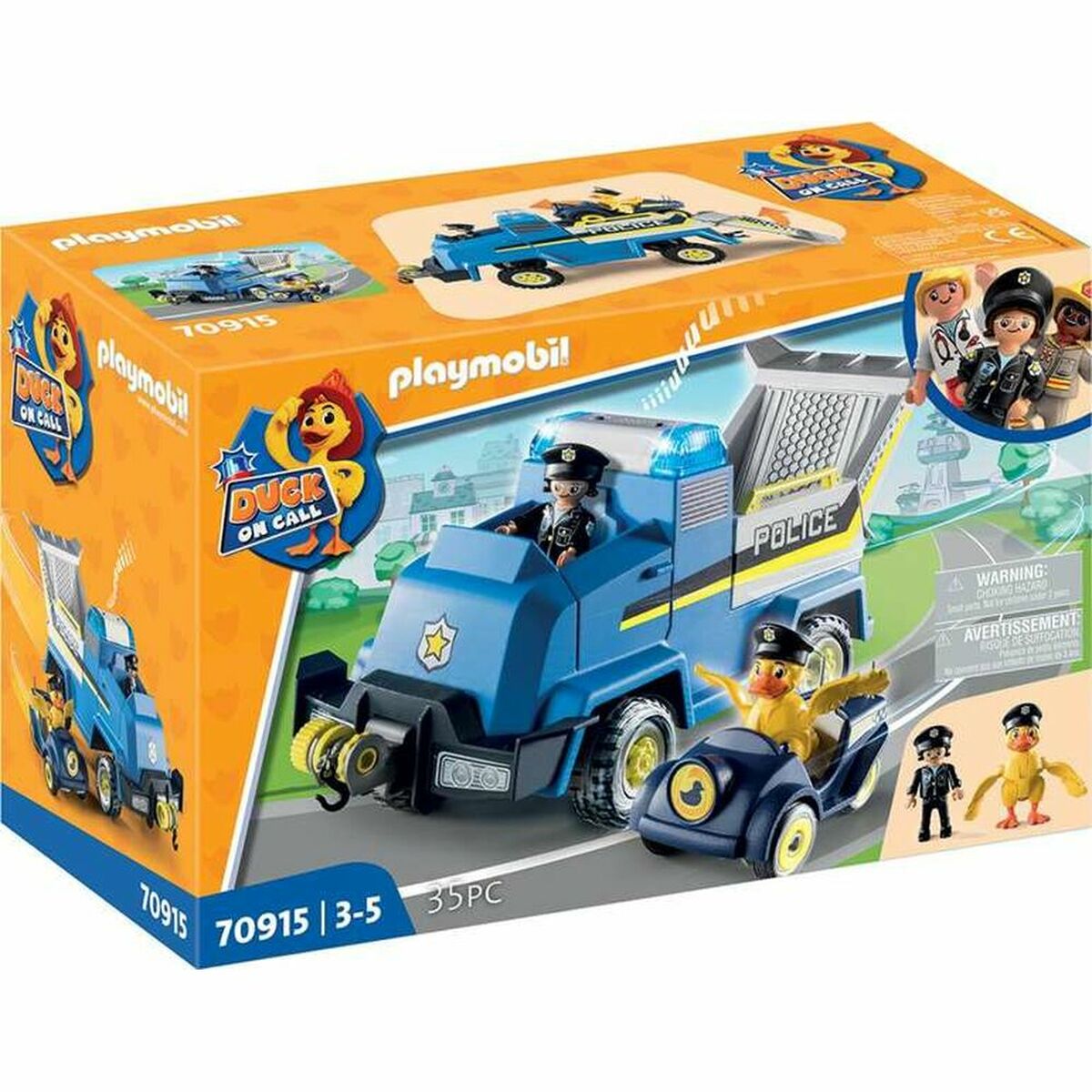 Playset Playmobil Duck on Call Police Emergency Vohion