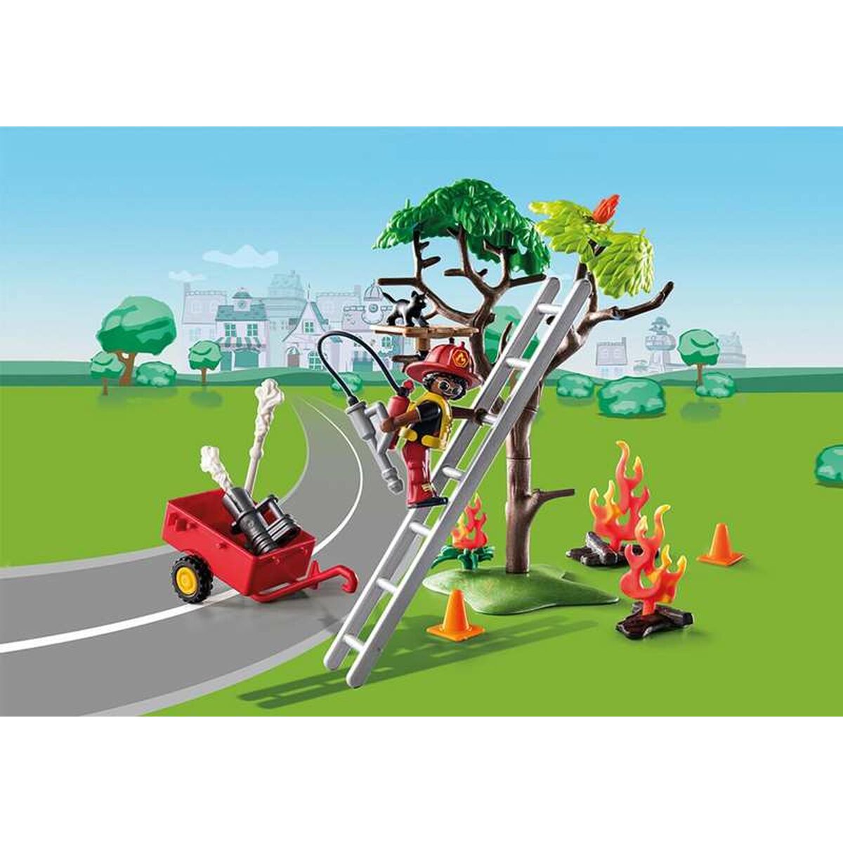 Playset PlayMobil 70917 Fireman Cat 70917 (32 ks)