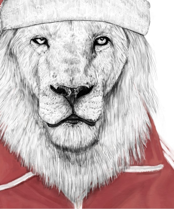 Afiche Santa Lion Par Balazs Solti