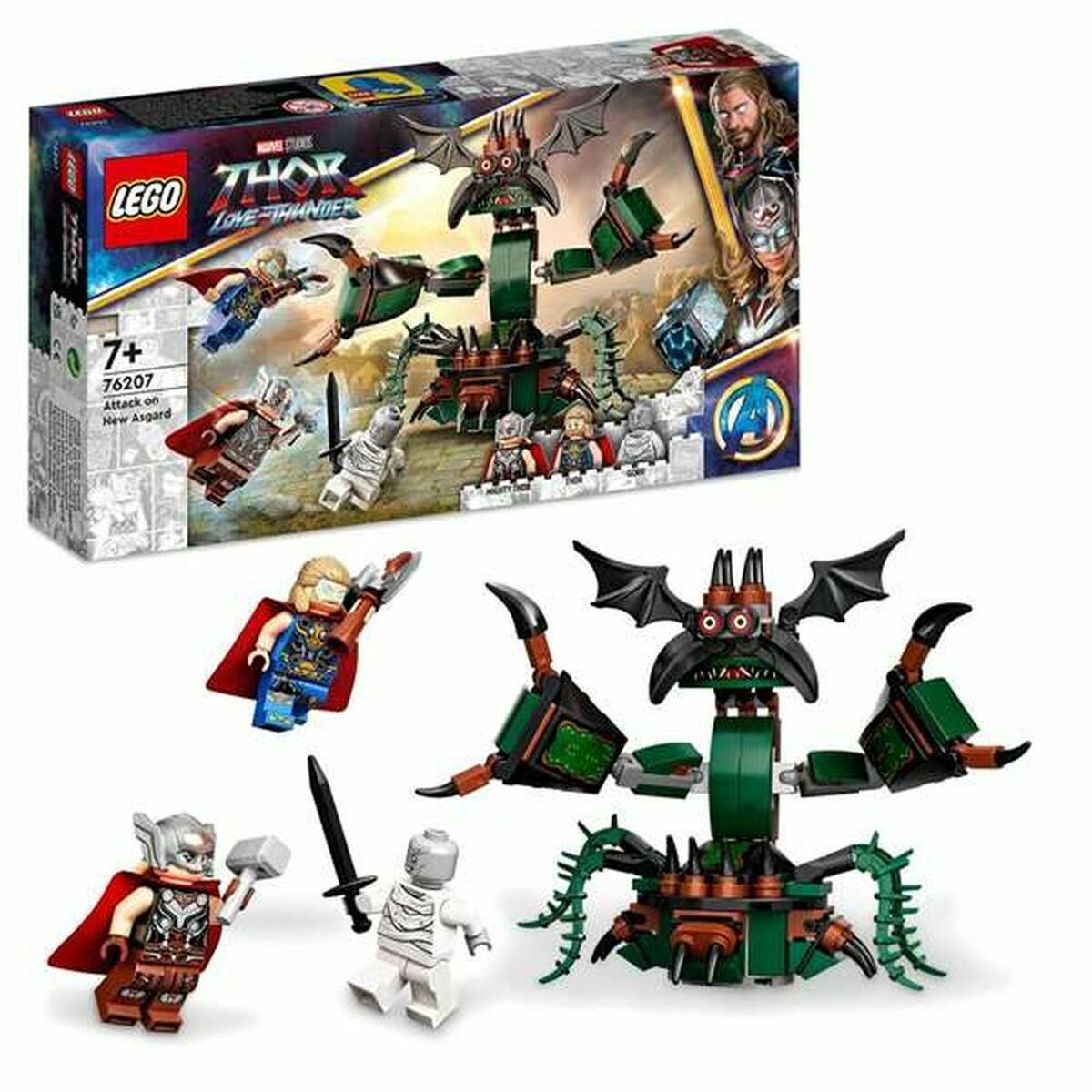 Stavební set Lego Thor Love and Thunder: Attack on New Asgard